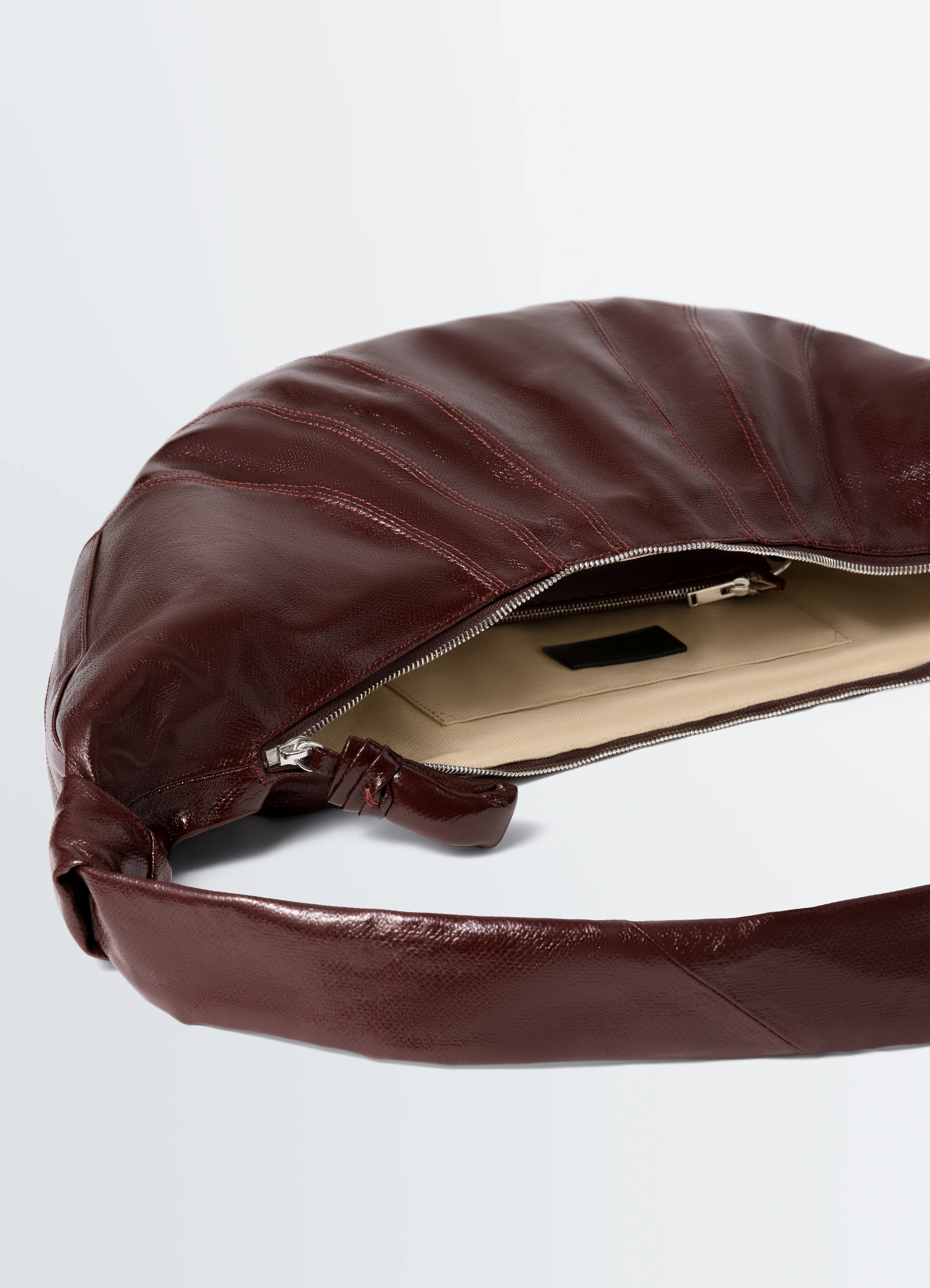 LARGE CROISSANT BAG IN COATED COTTON - Image 4