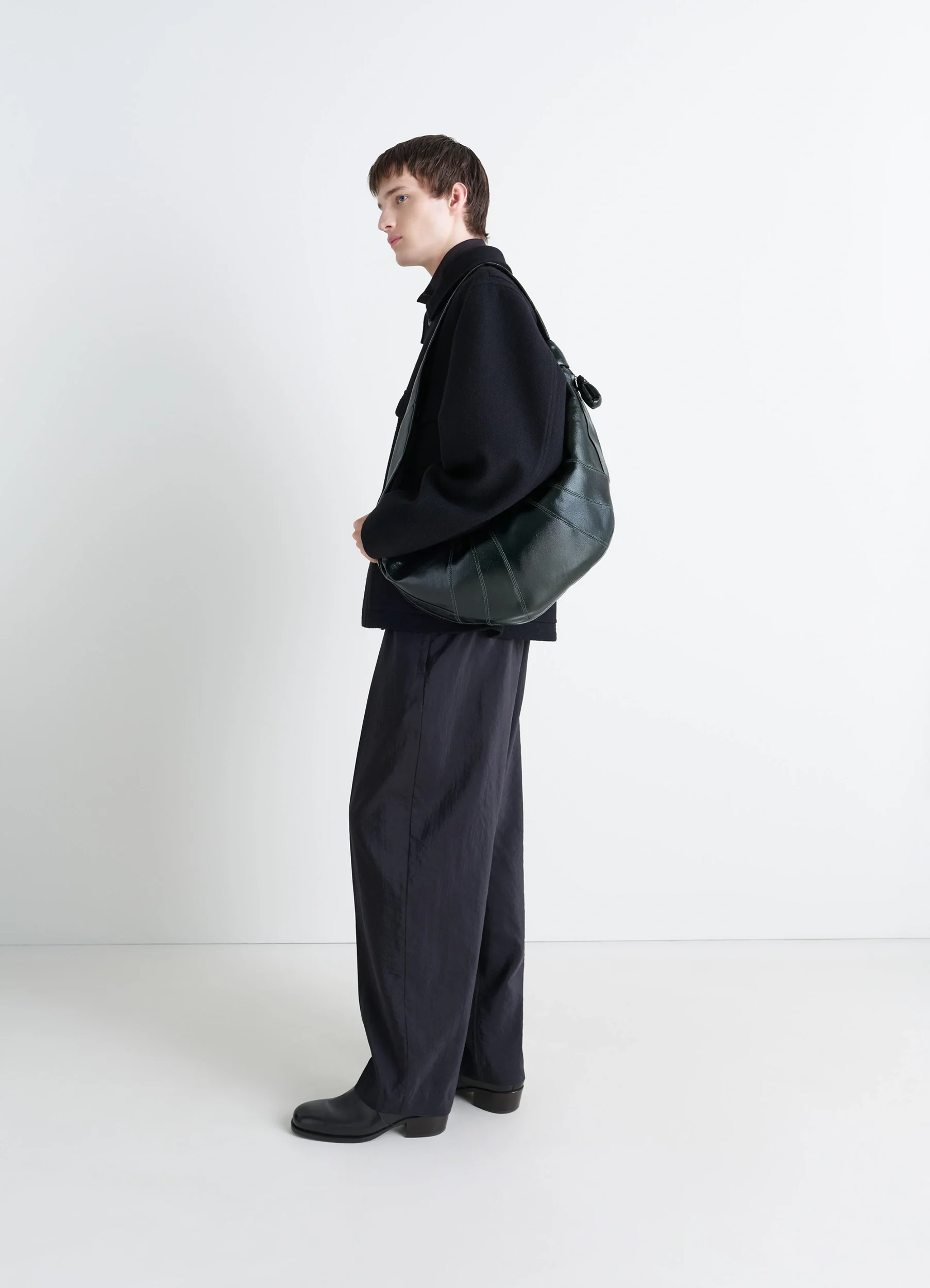 LARGE CROISSANT BAG IN COATED COTTON - Image 3