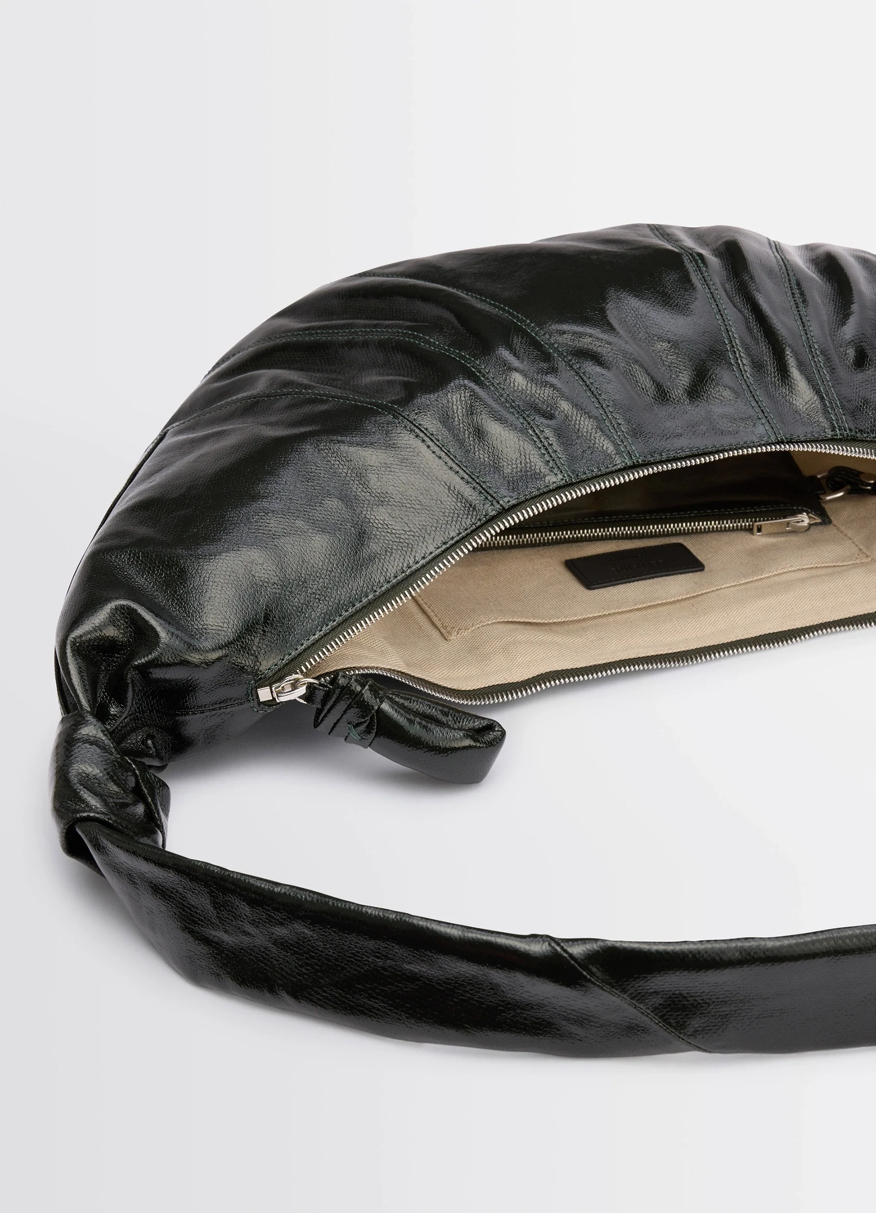 LARGE CROISSANT BAG IN COATED COTTON - Image 4