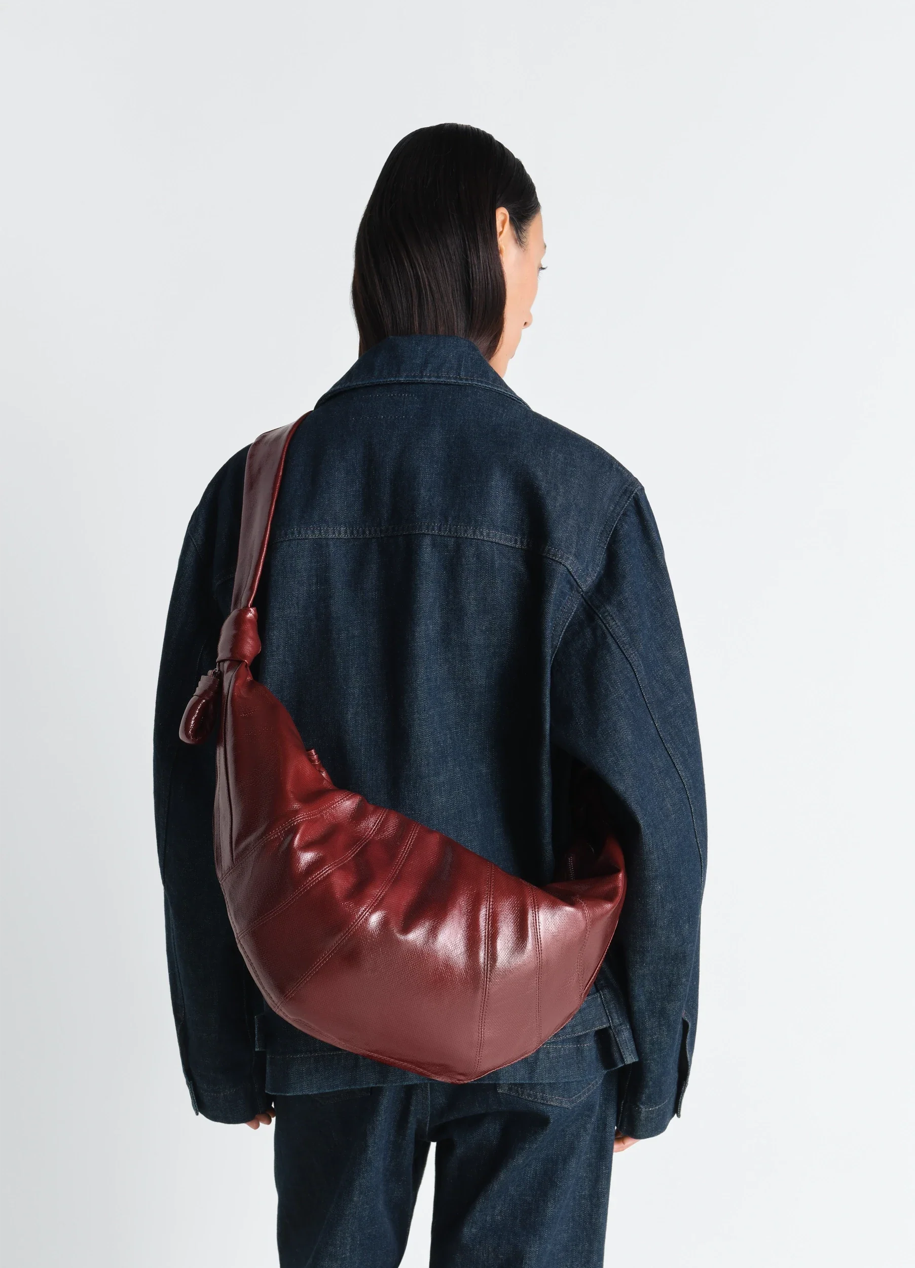 LARGE CROISSANT BAG IN COATED COTTON - Image 2