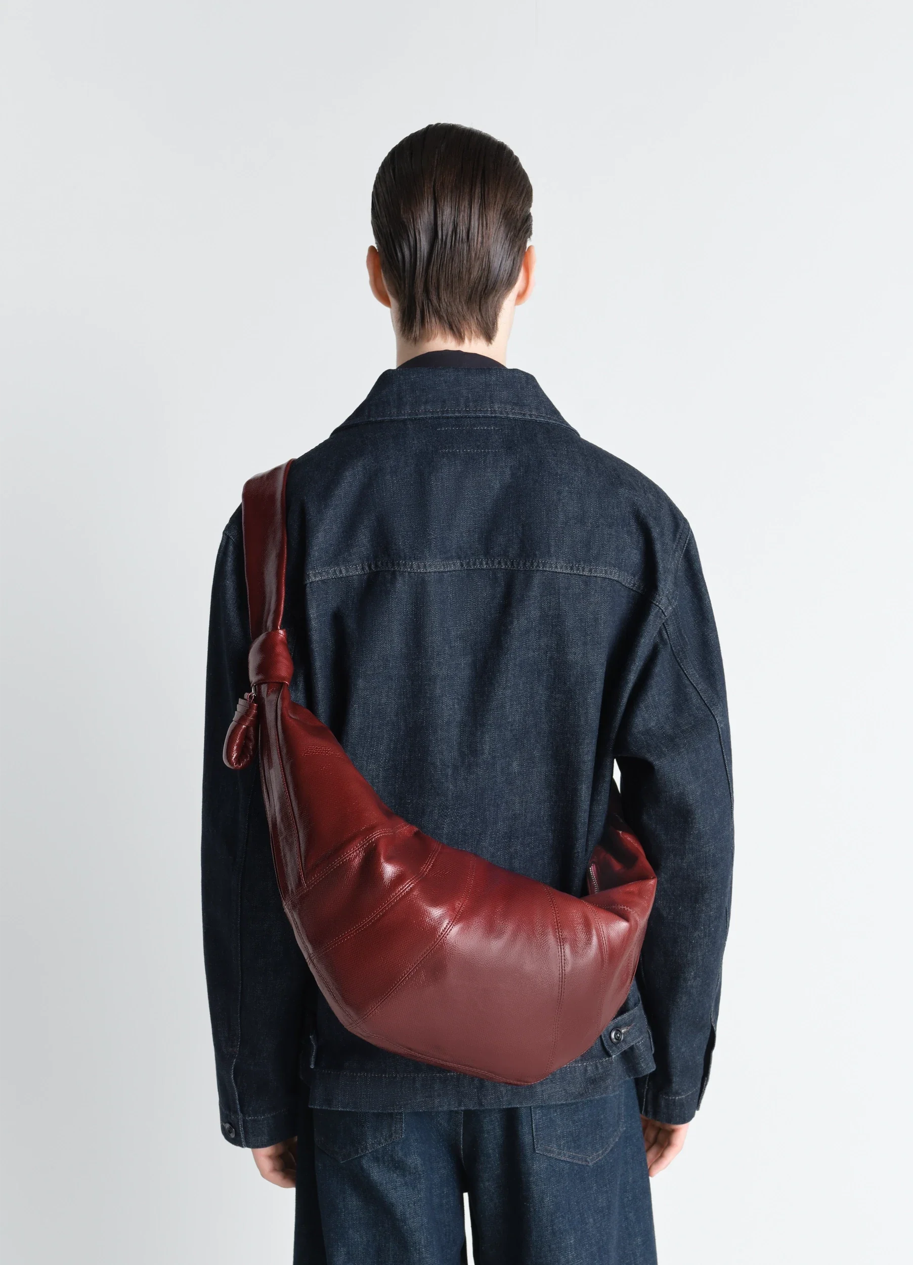 LARGE CROISSANT BAG IN COATED COTTON - Image 3