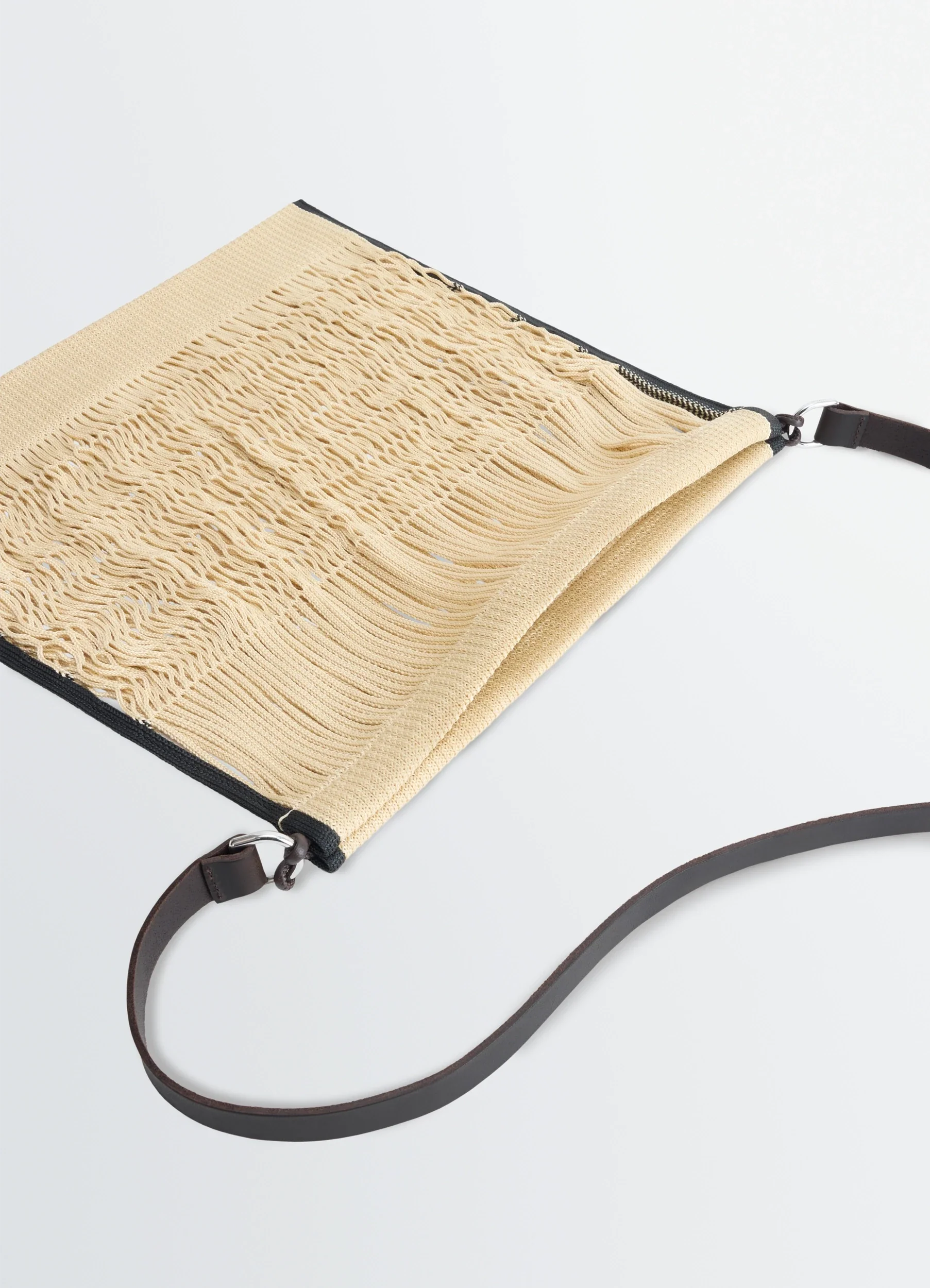 LARGE CROSSBODY FILT NET SHOPPING BAG - Image 3