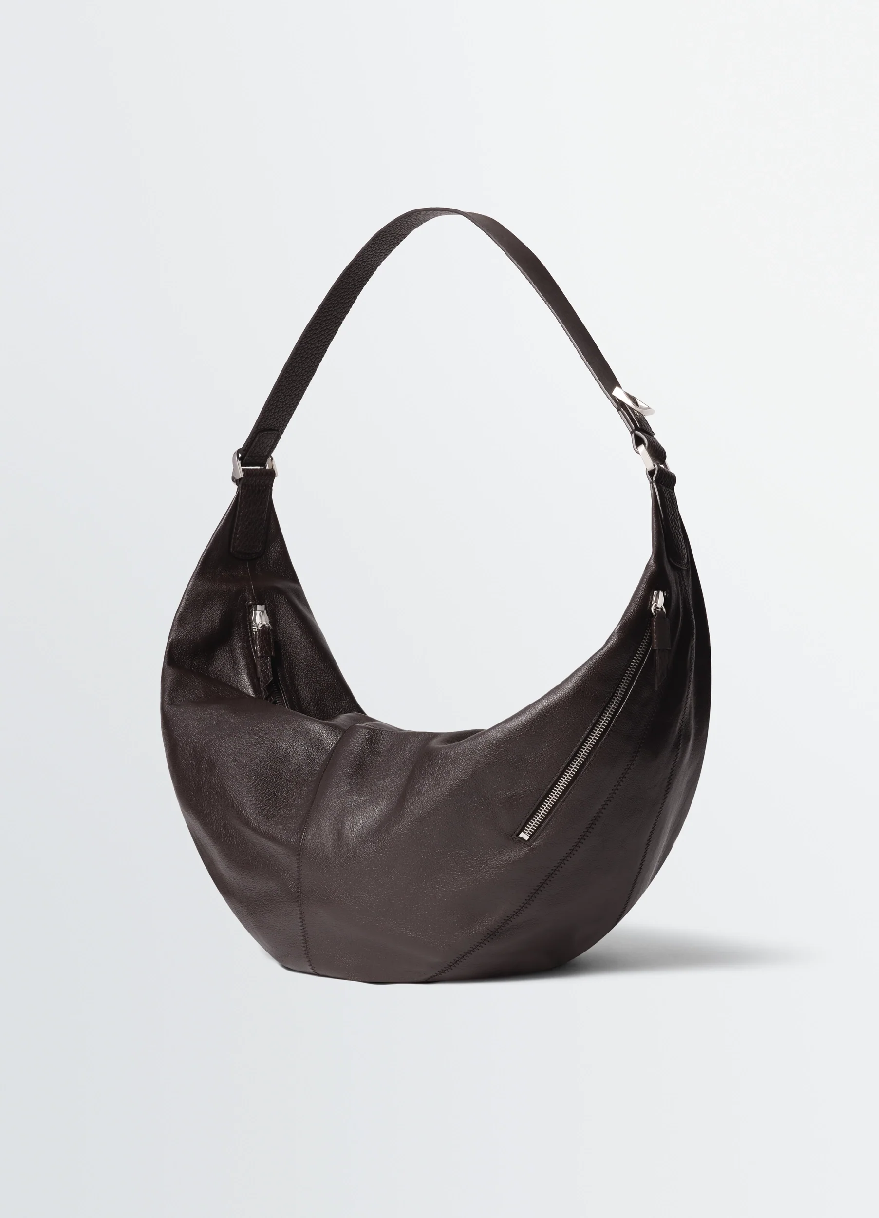 LARGE QUIVER CLIP BAG IN LEATHER - Image 4