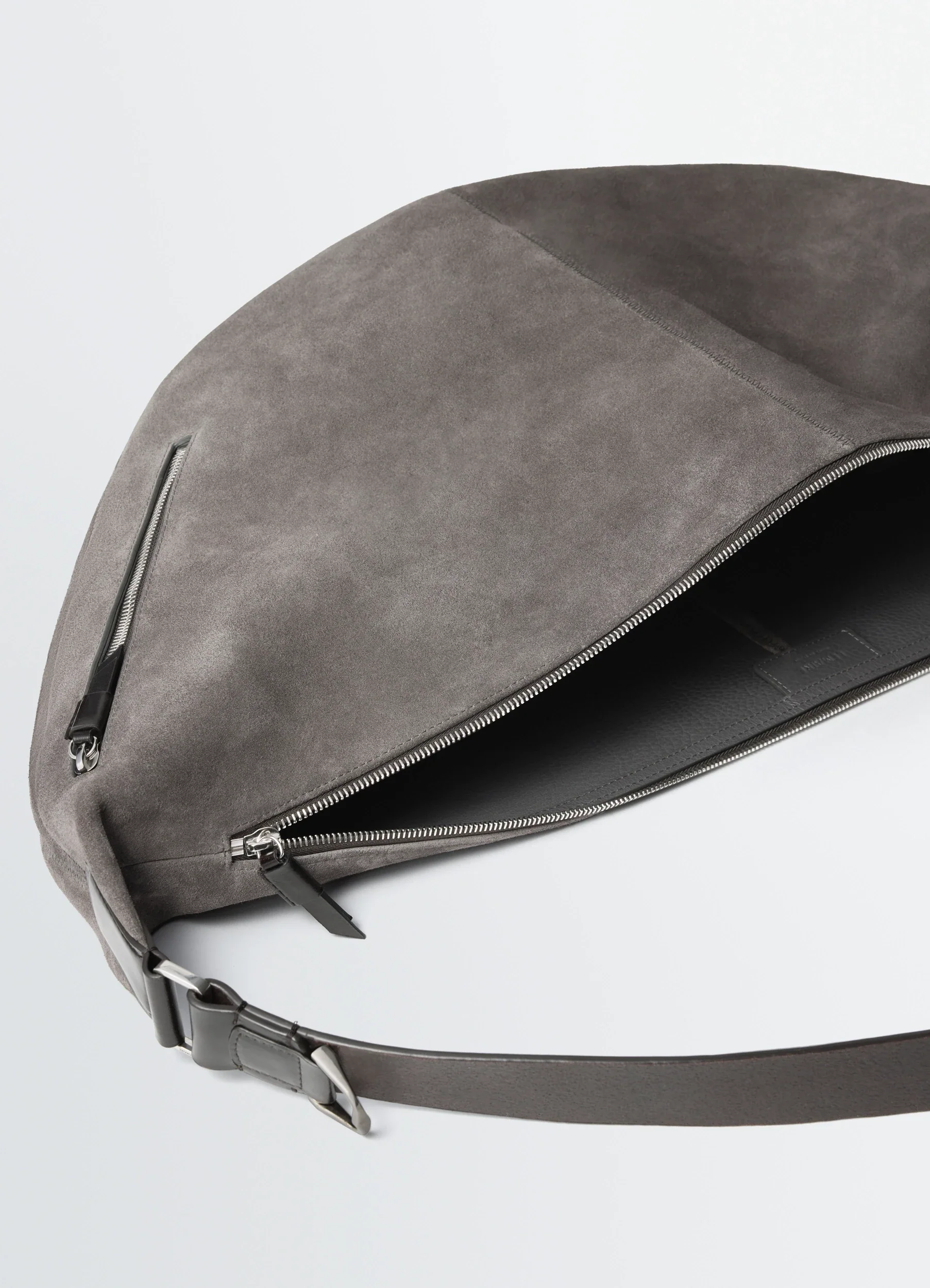 LARGE QUIVER CLIP BAG IN SUEDE LEATHER - Image 5