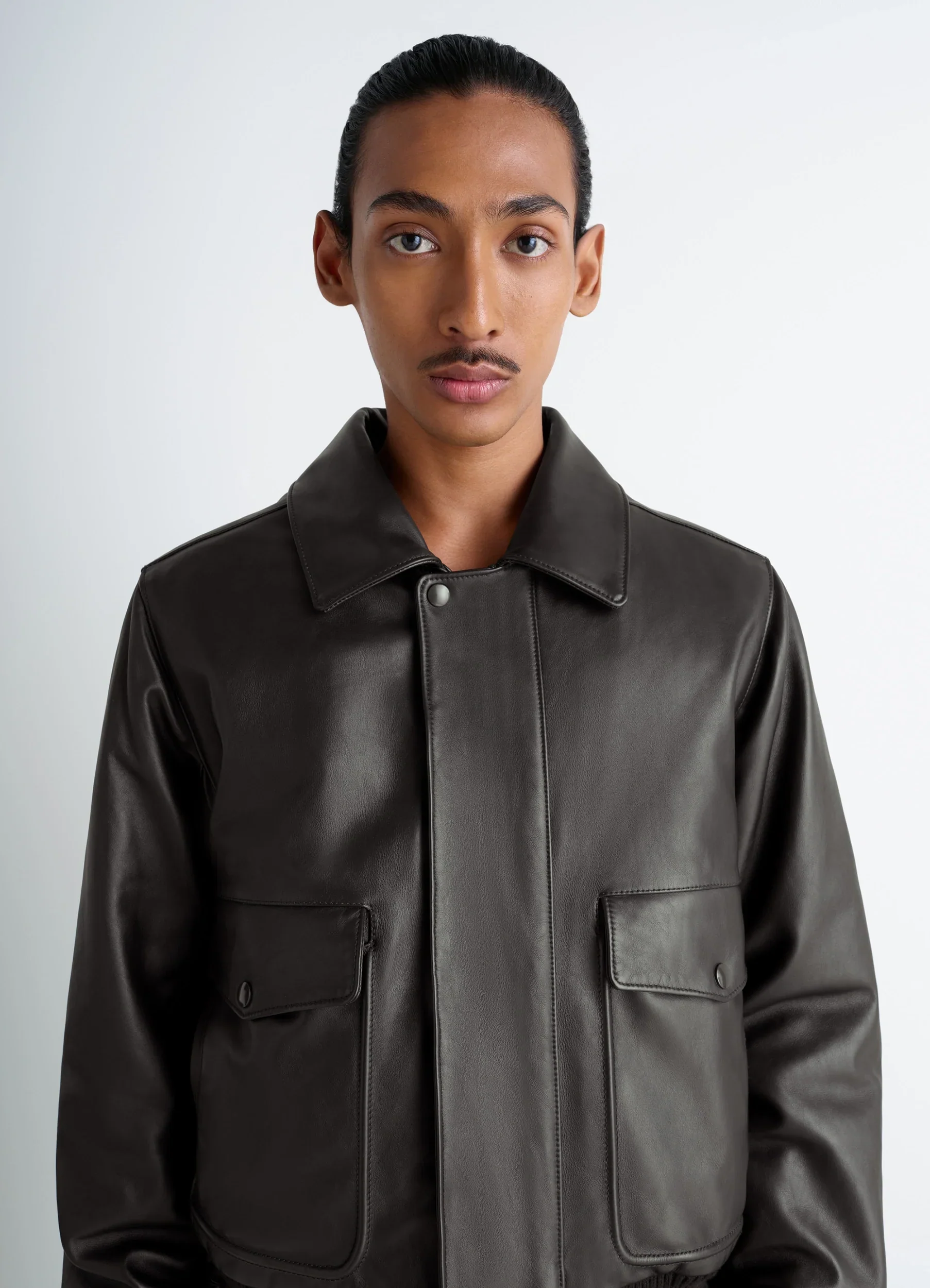 LEATHER BLOUSON - Image 3