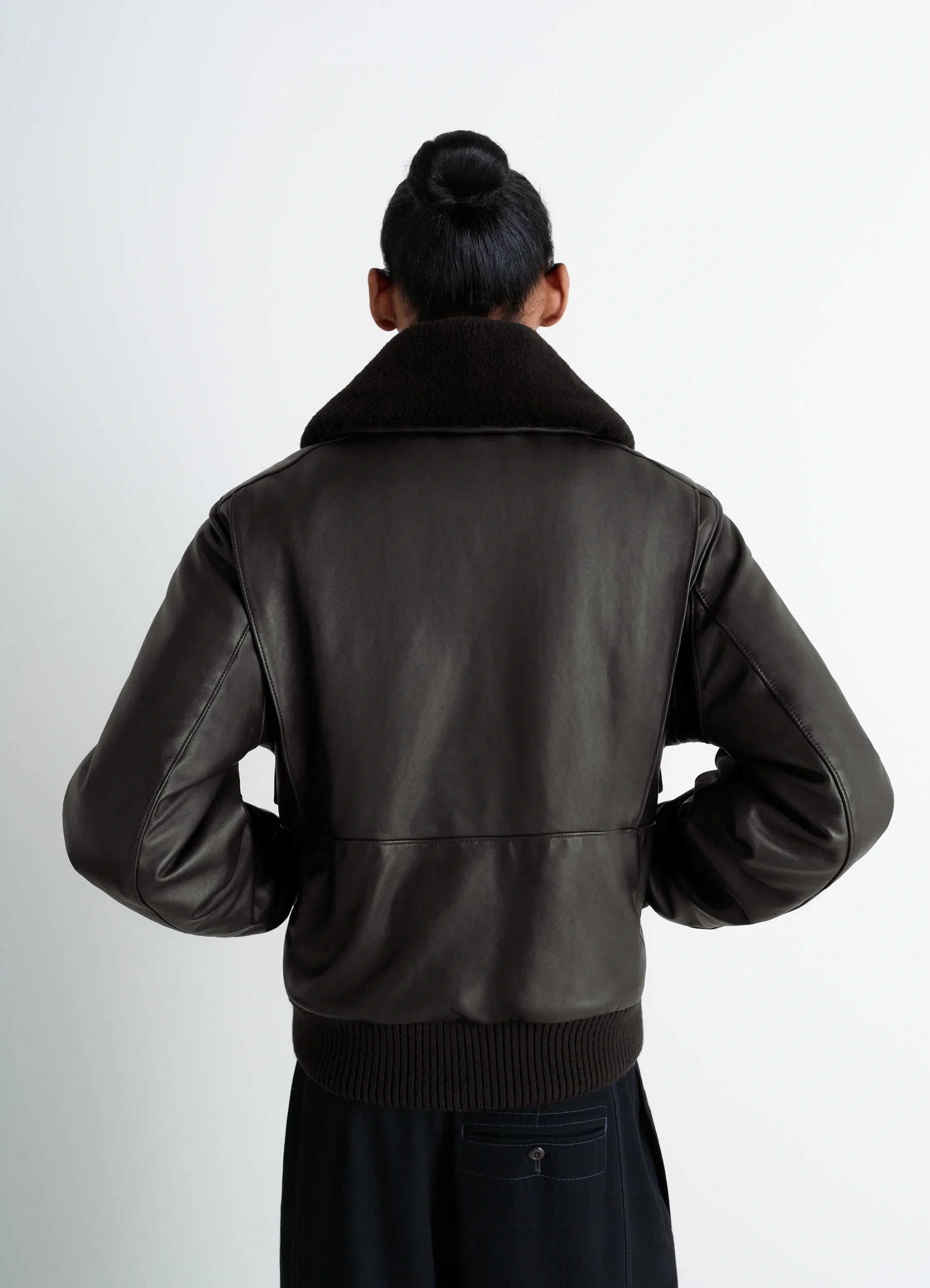 LEATHER BLOUSON - Image 4
