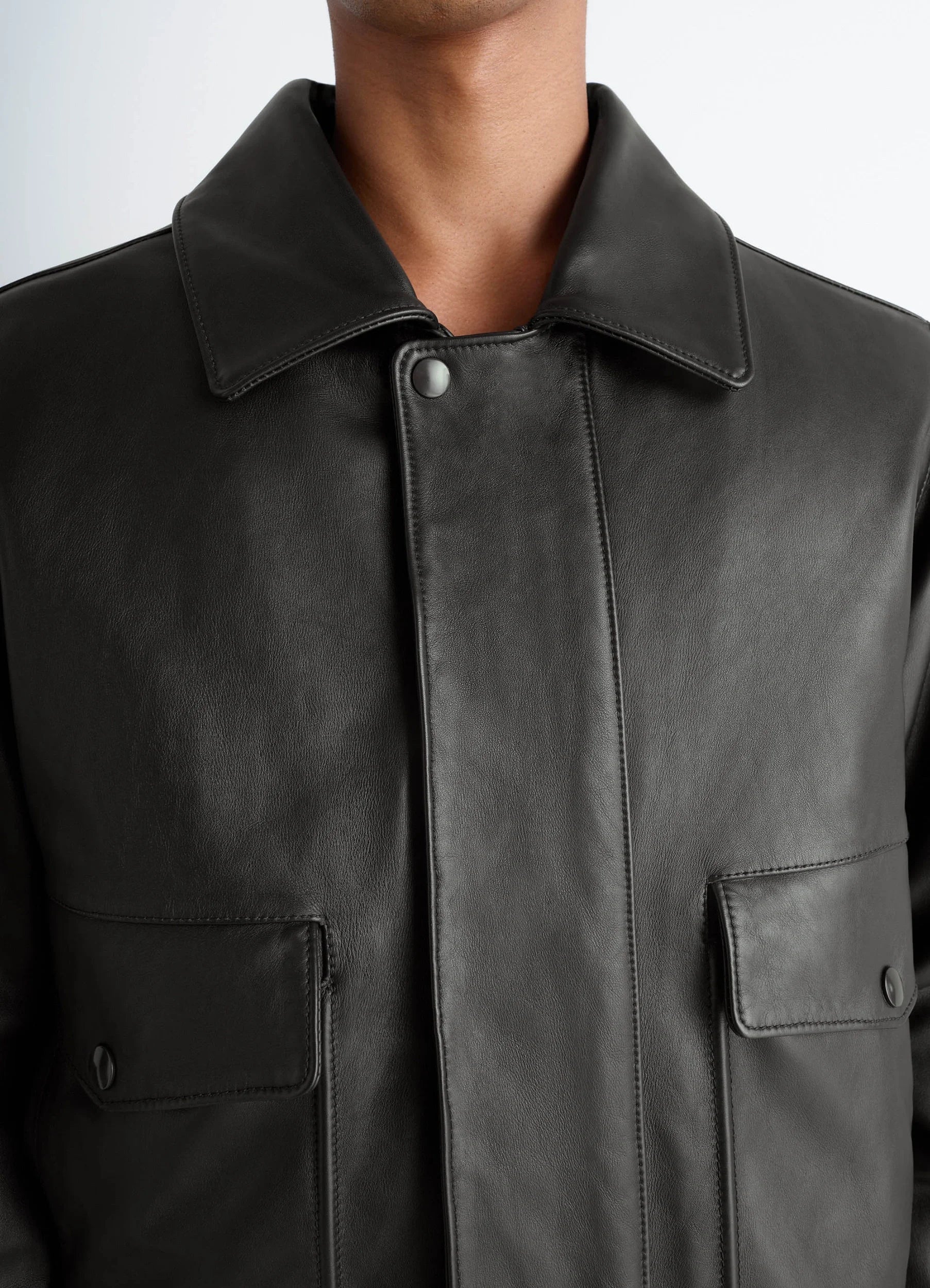 LEATHER BLOUSON - Image 5