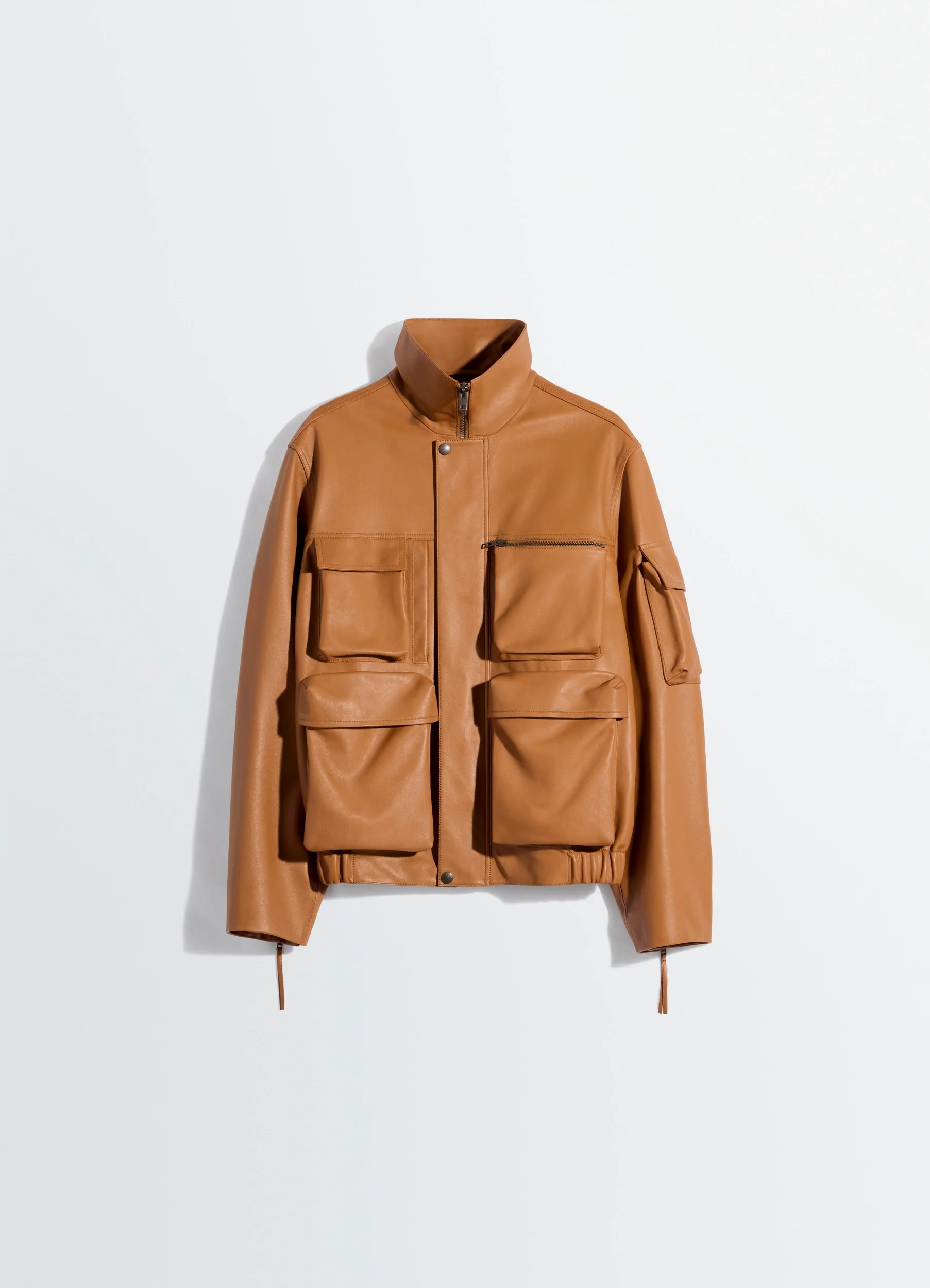 LEATHER BLOUSON WITH POCKETS IN LEATHER - Image 11