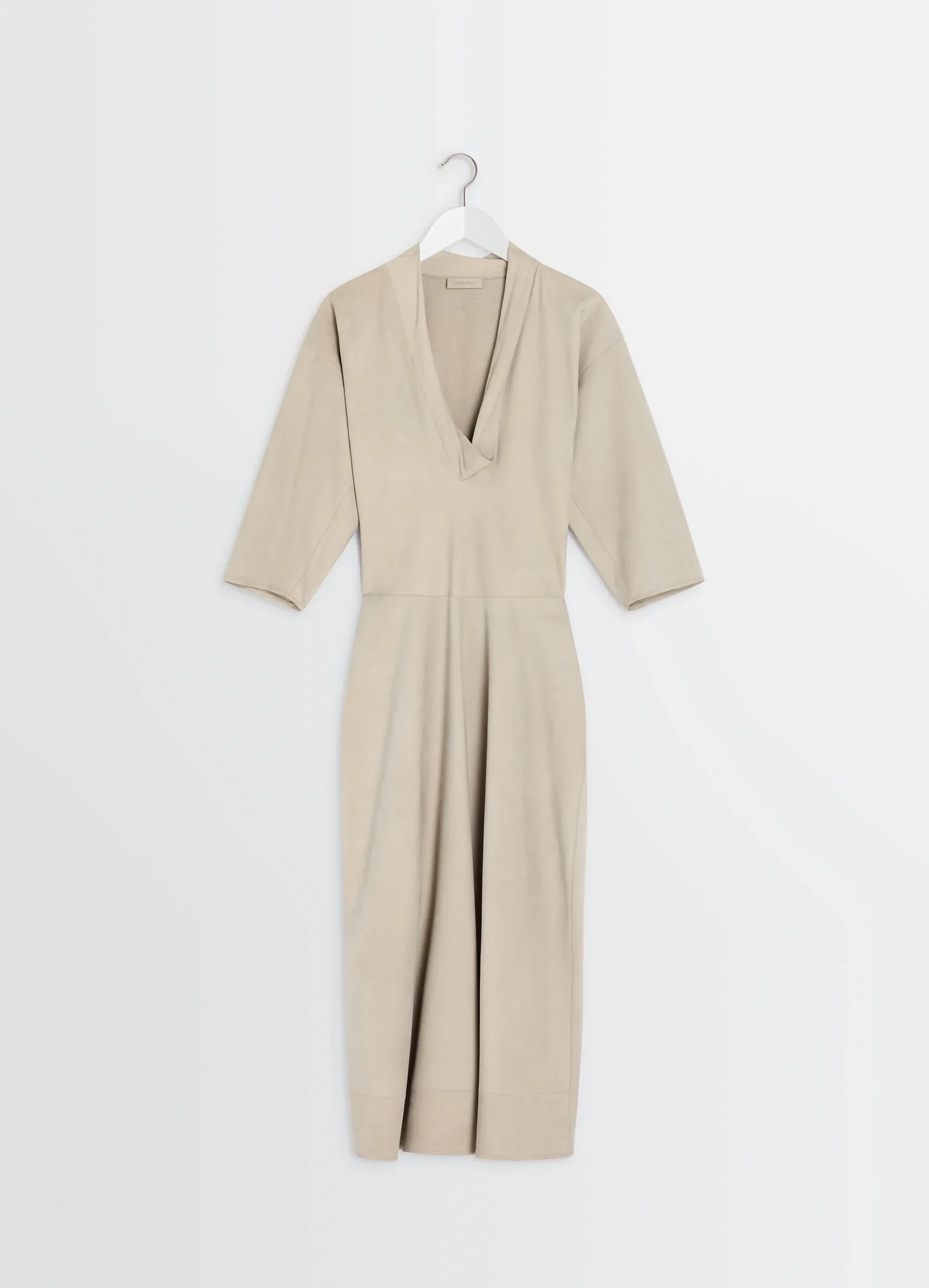 LEATHER V-NECK DRESS - Image 5