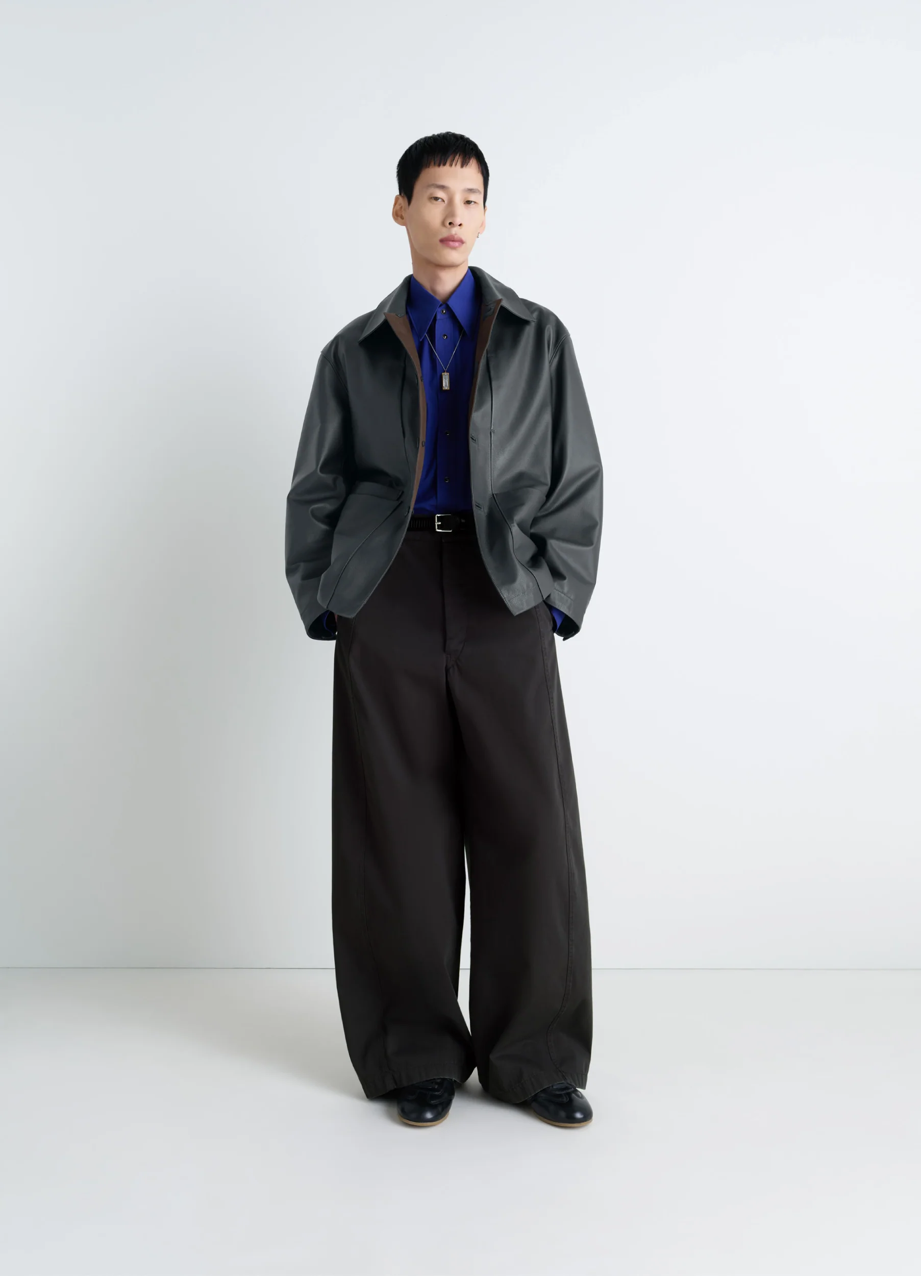 LEATHER WORKWEAR JACKET - Image 2