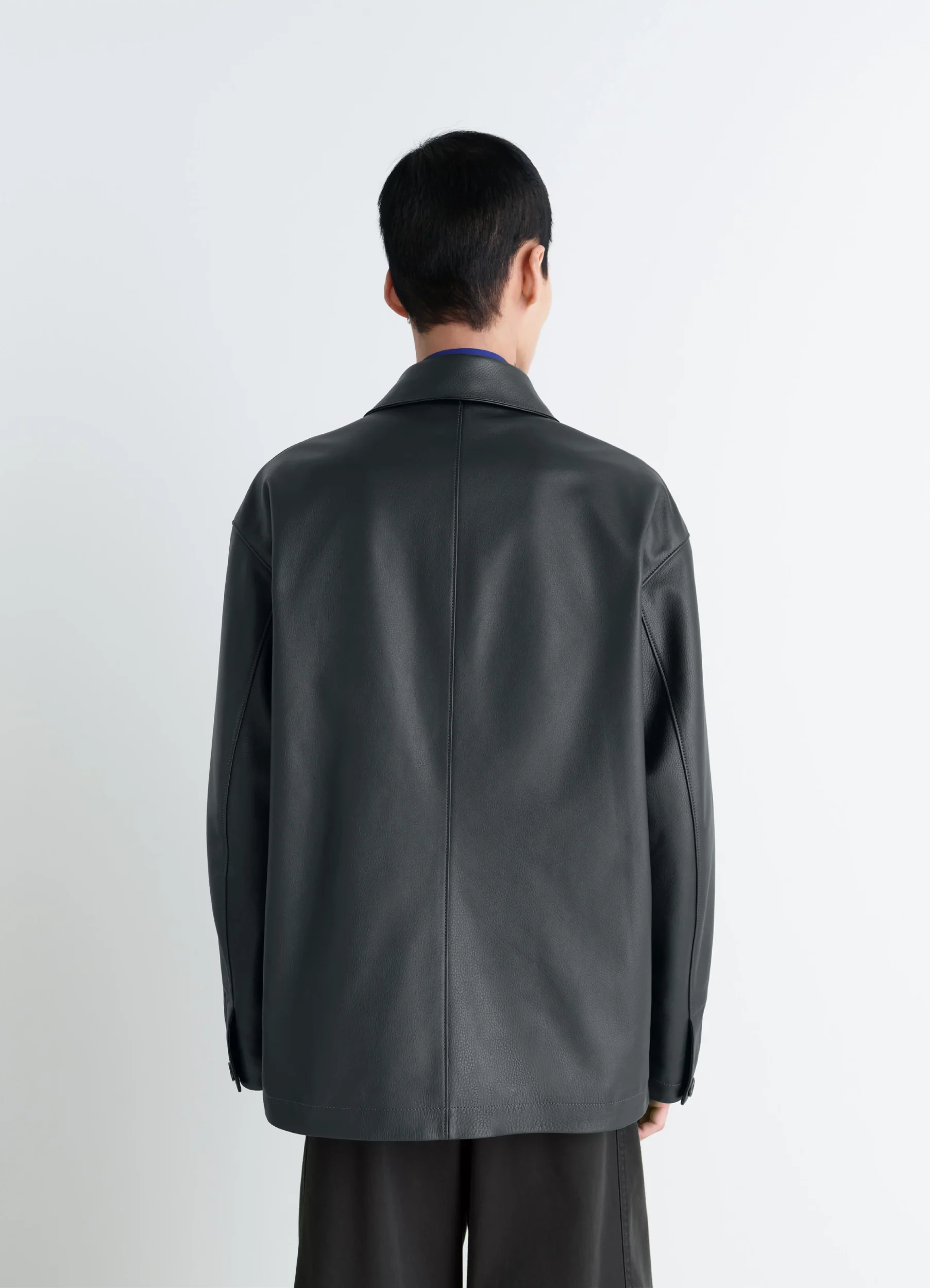 LEATHER WORKWEAR JACKET - Image 5