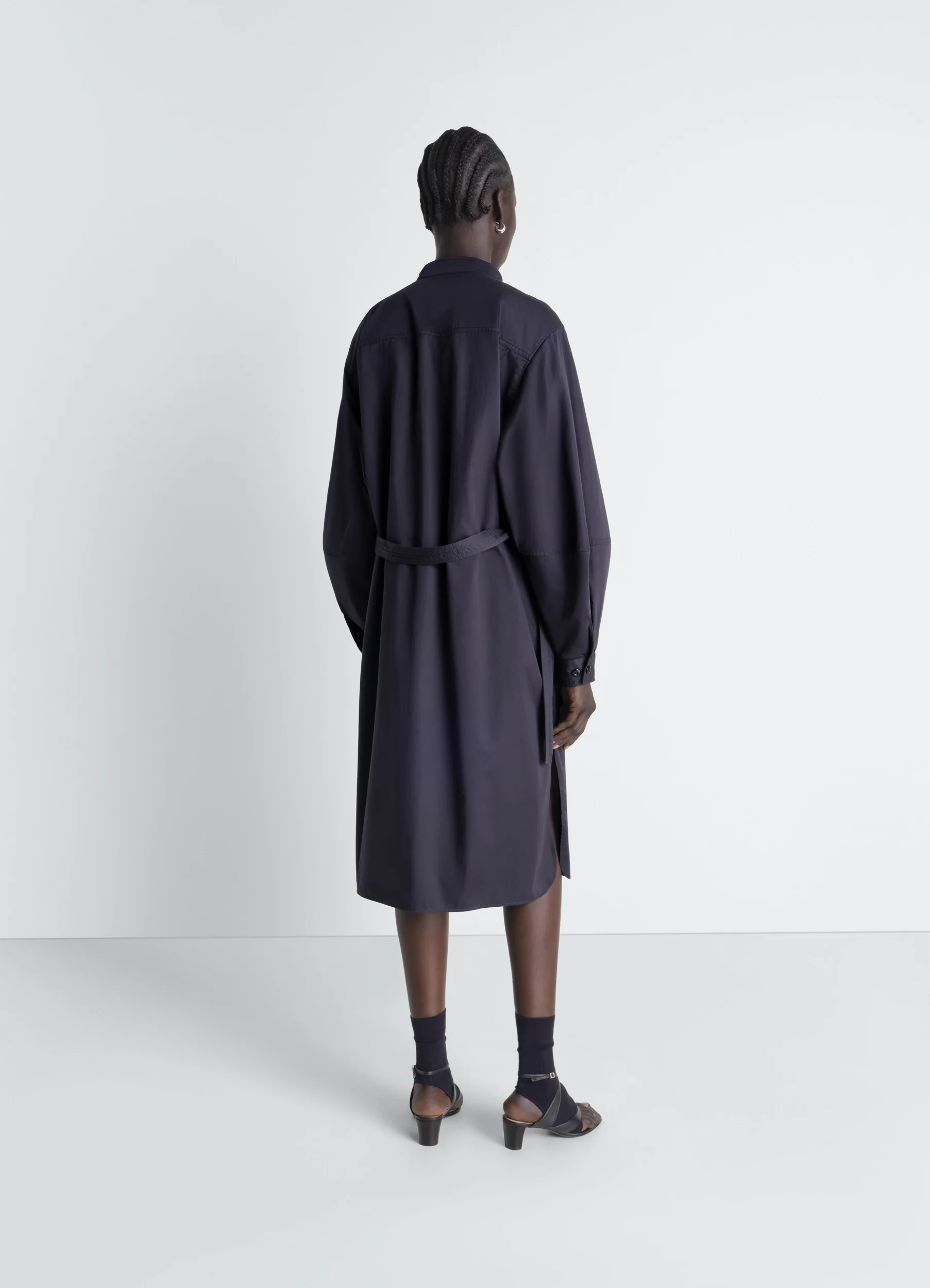LIQUETTE DRESS IN LIGHT COTTON SATIN - Image 5