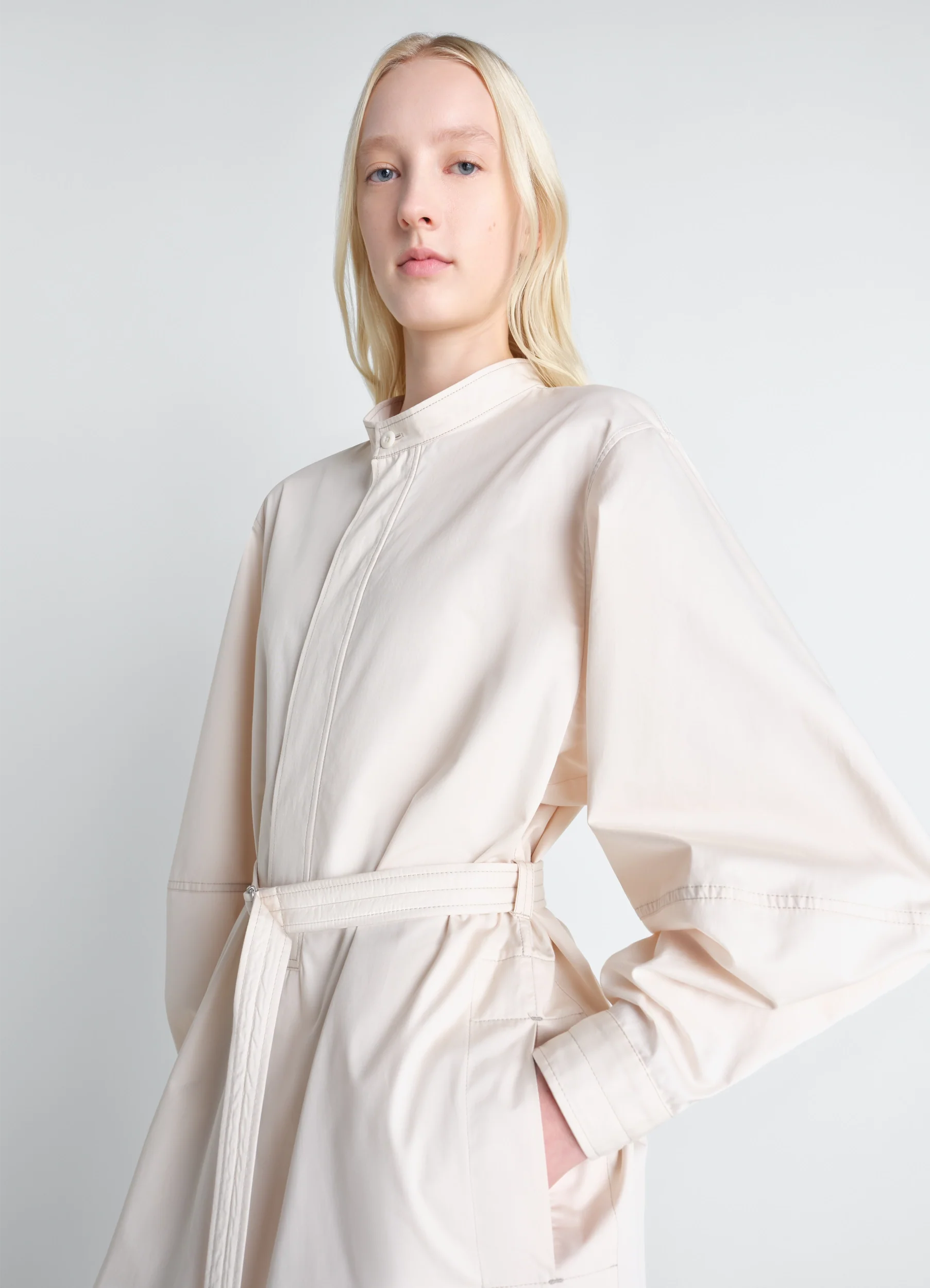LIQUETTE DRESS IN LIGHT COTTON SATIN - Image 2