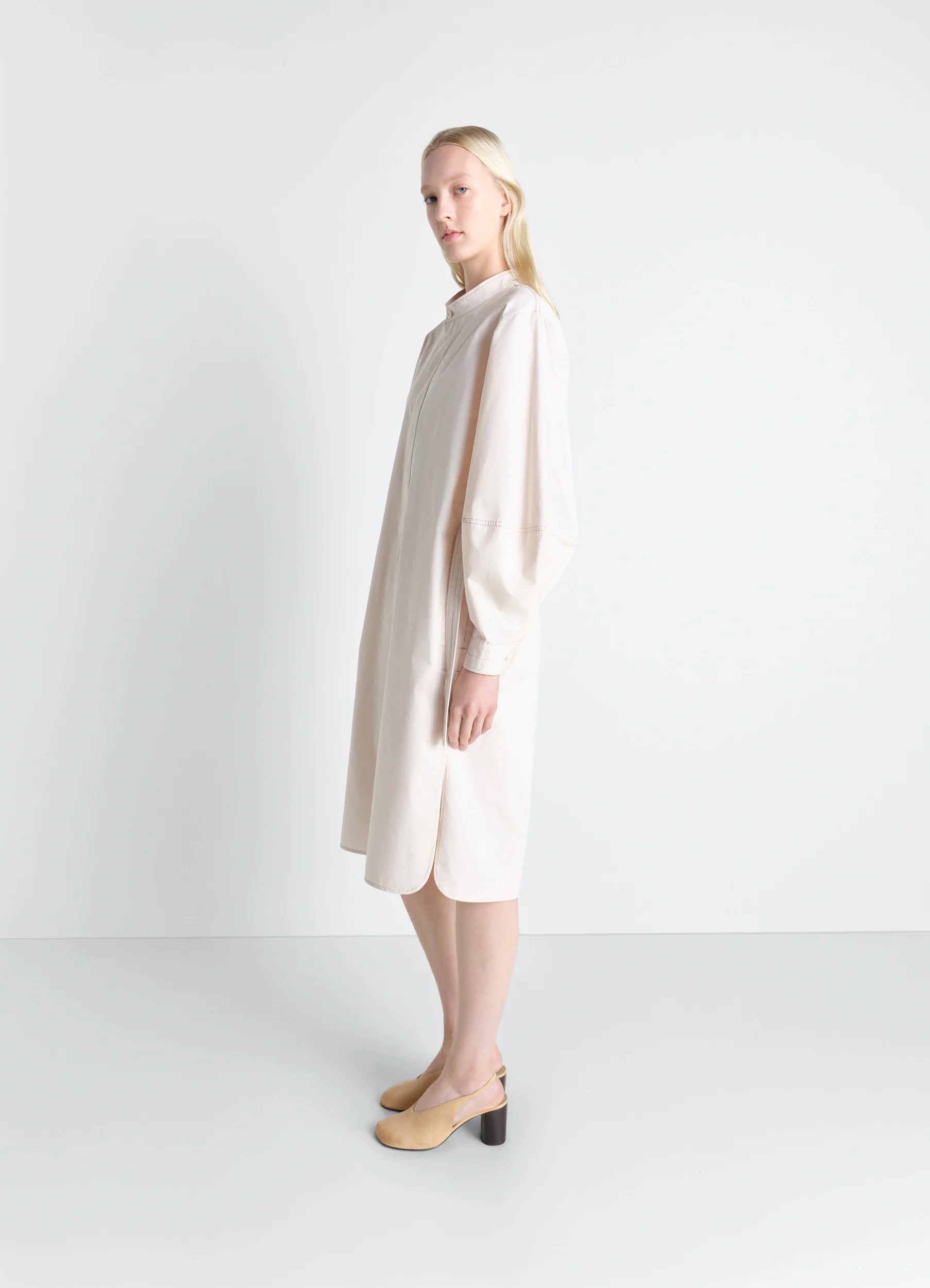 LIQUETTE DRESS IN LIGHT COTTON SATIN - Image 3