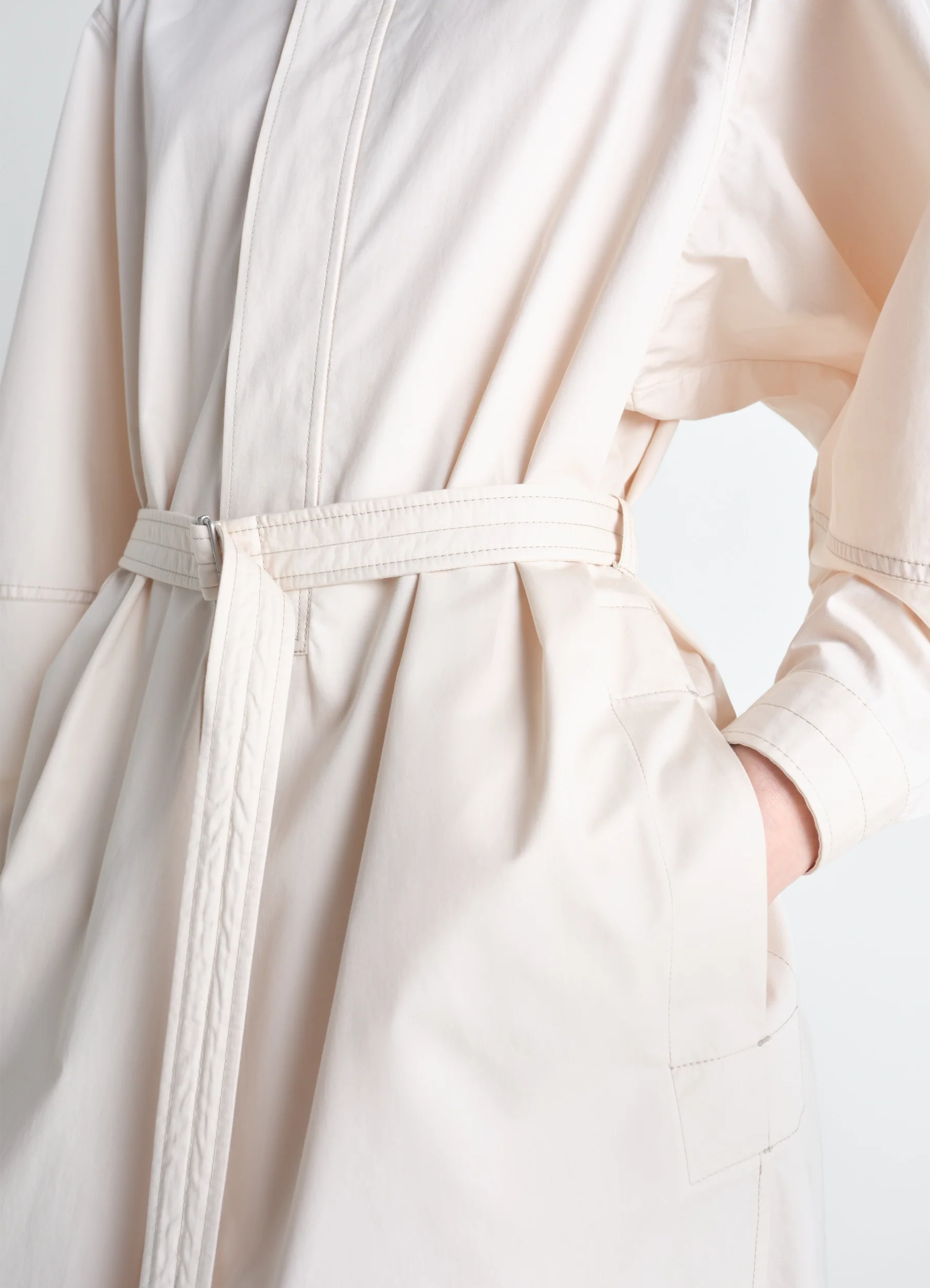 LIQUETTE DRESS IN LIGHT COTTON SATIN - Image 4