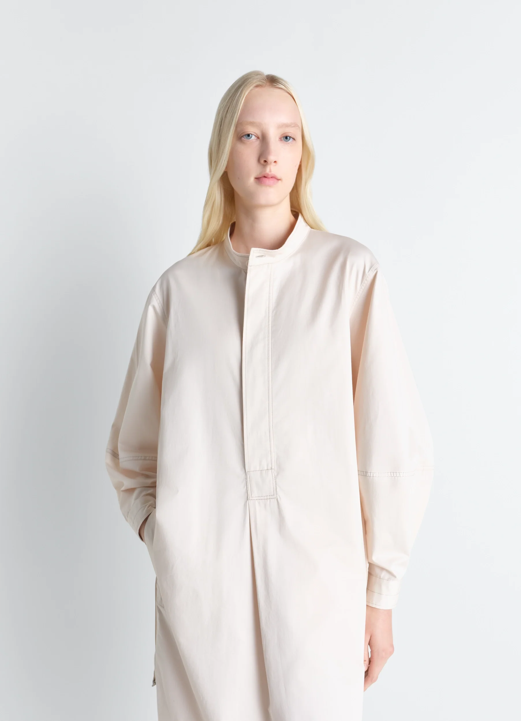 LIQUETTE DRESS IN LIGHT COTTON SATIN - Image 5
