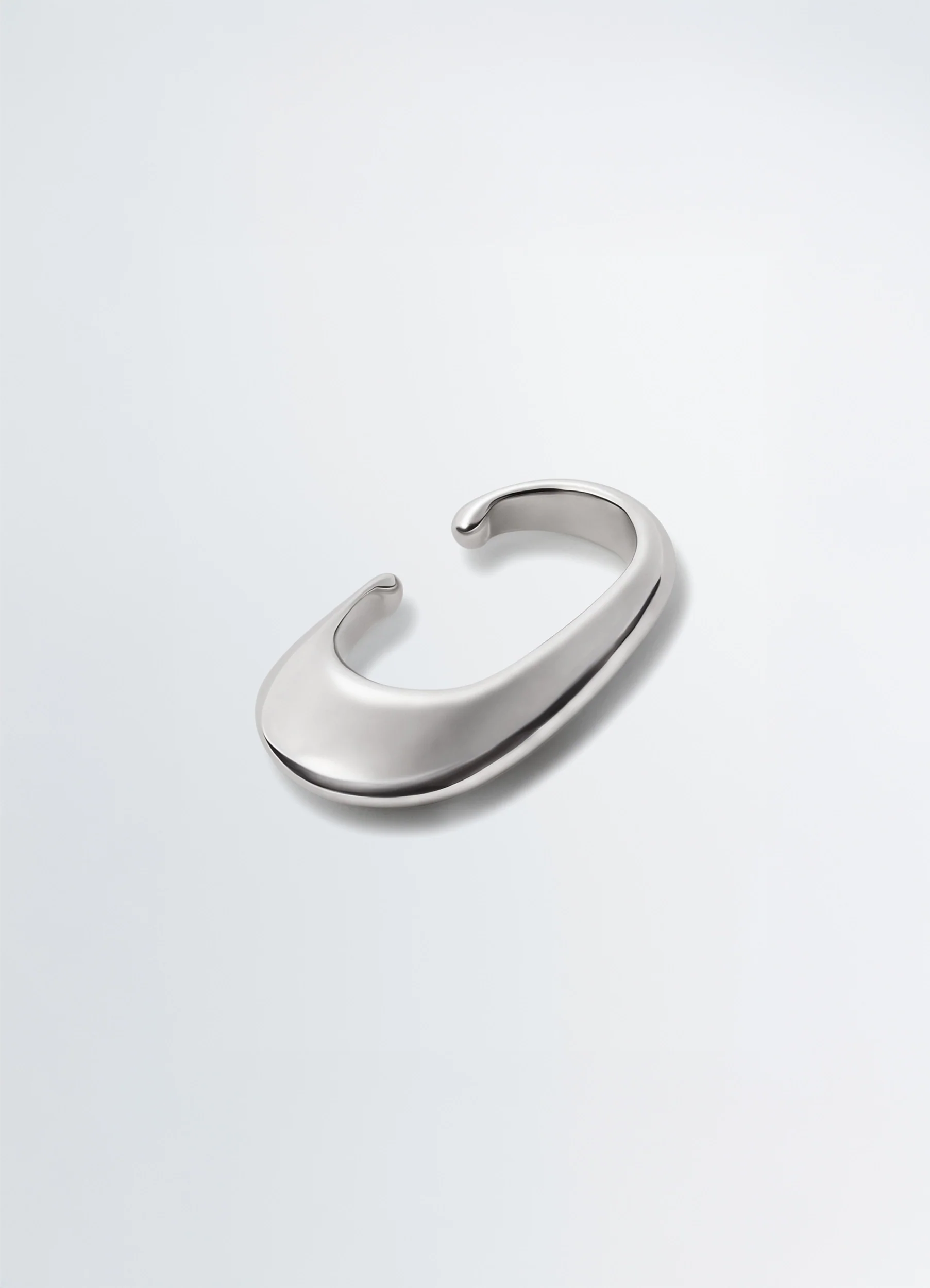 LONG DROP EARCUFF IN SILVER - Image 4