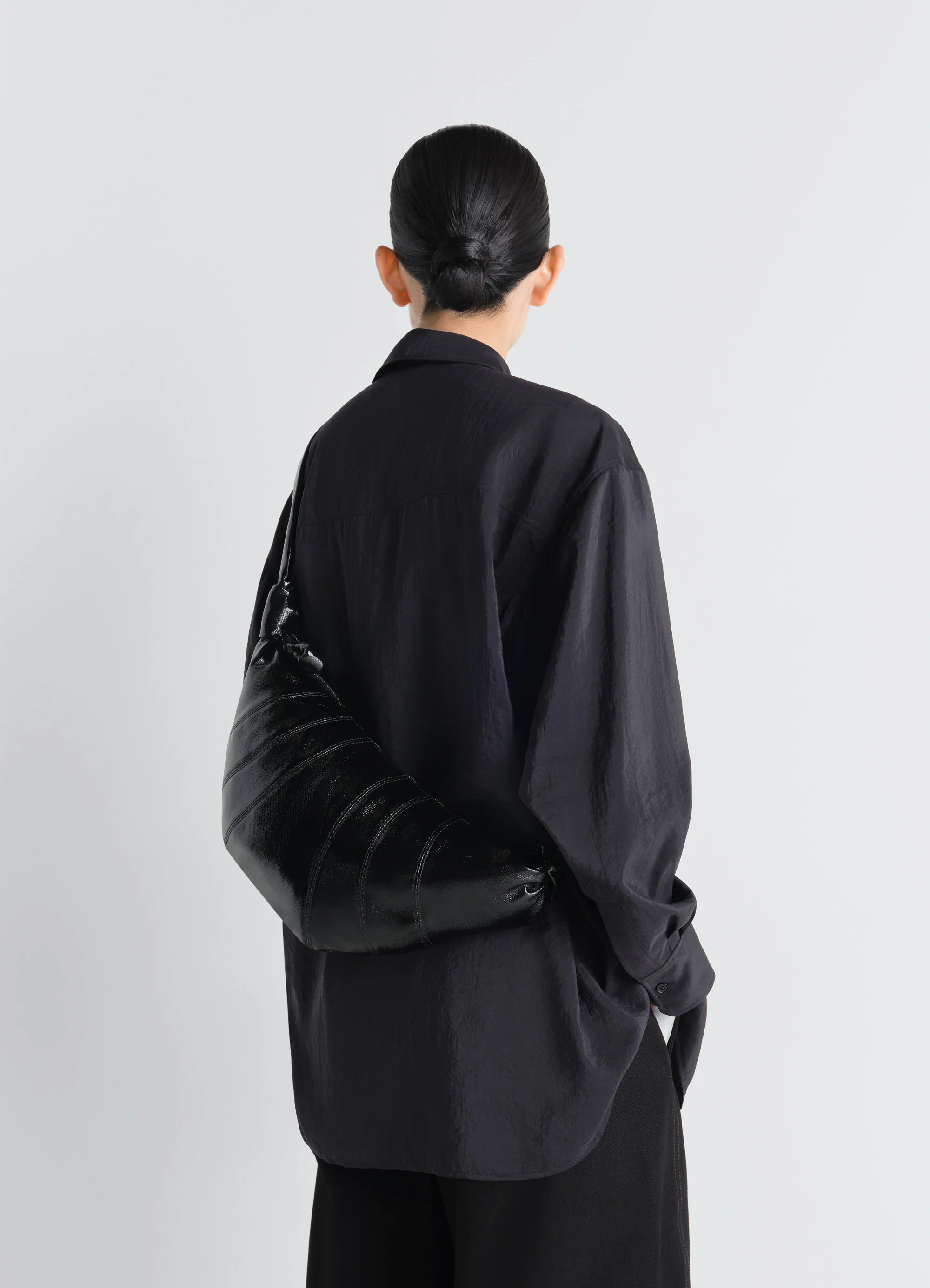 MEDIUM CROISSANT BAG IN COATED COTTON - Image 2