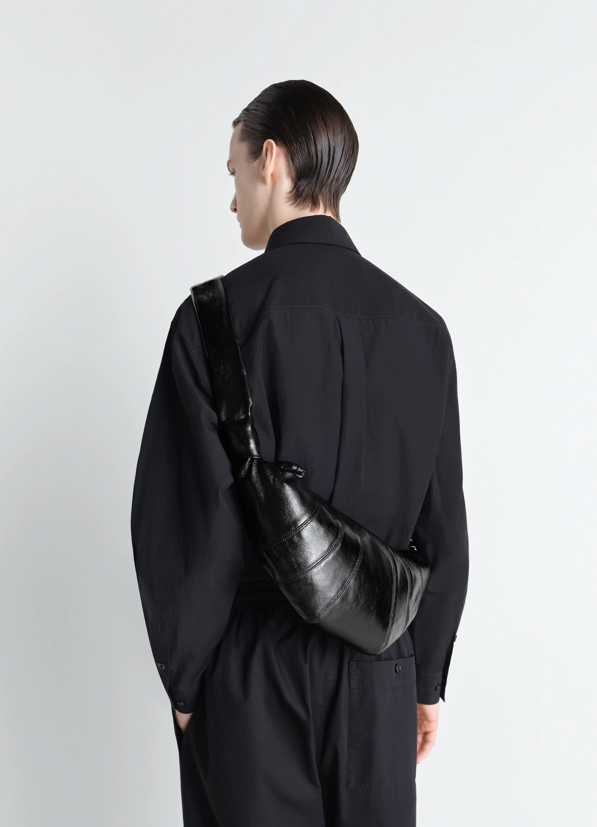 MEDIUM CROISSANT BAG IN COATED COTTON - Image 3