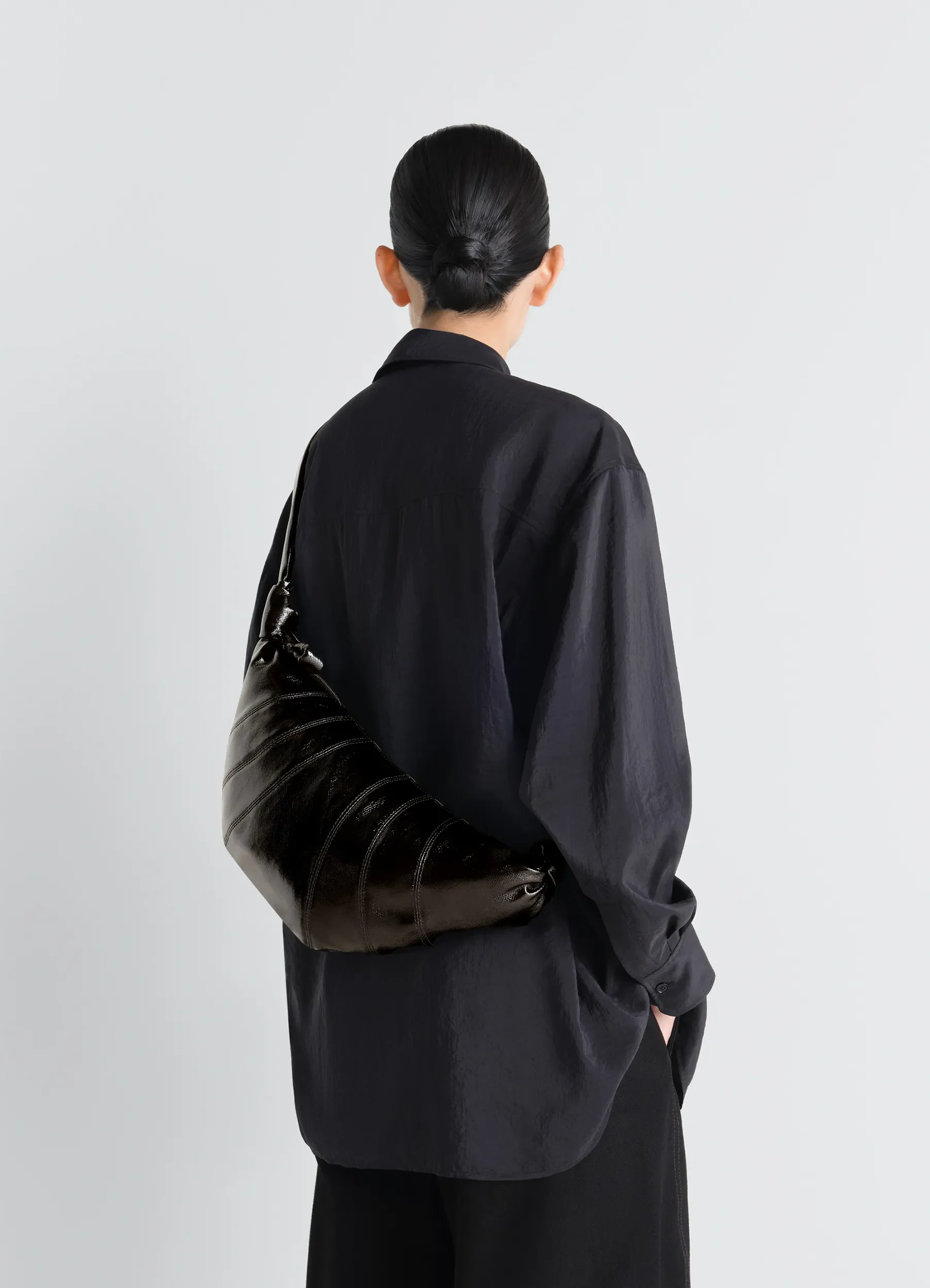 MEDIUM CROISSANT BAG IN COATED COTTON - Image 2