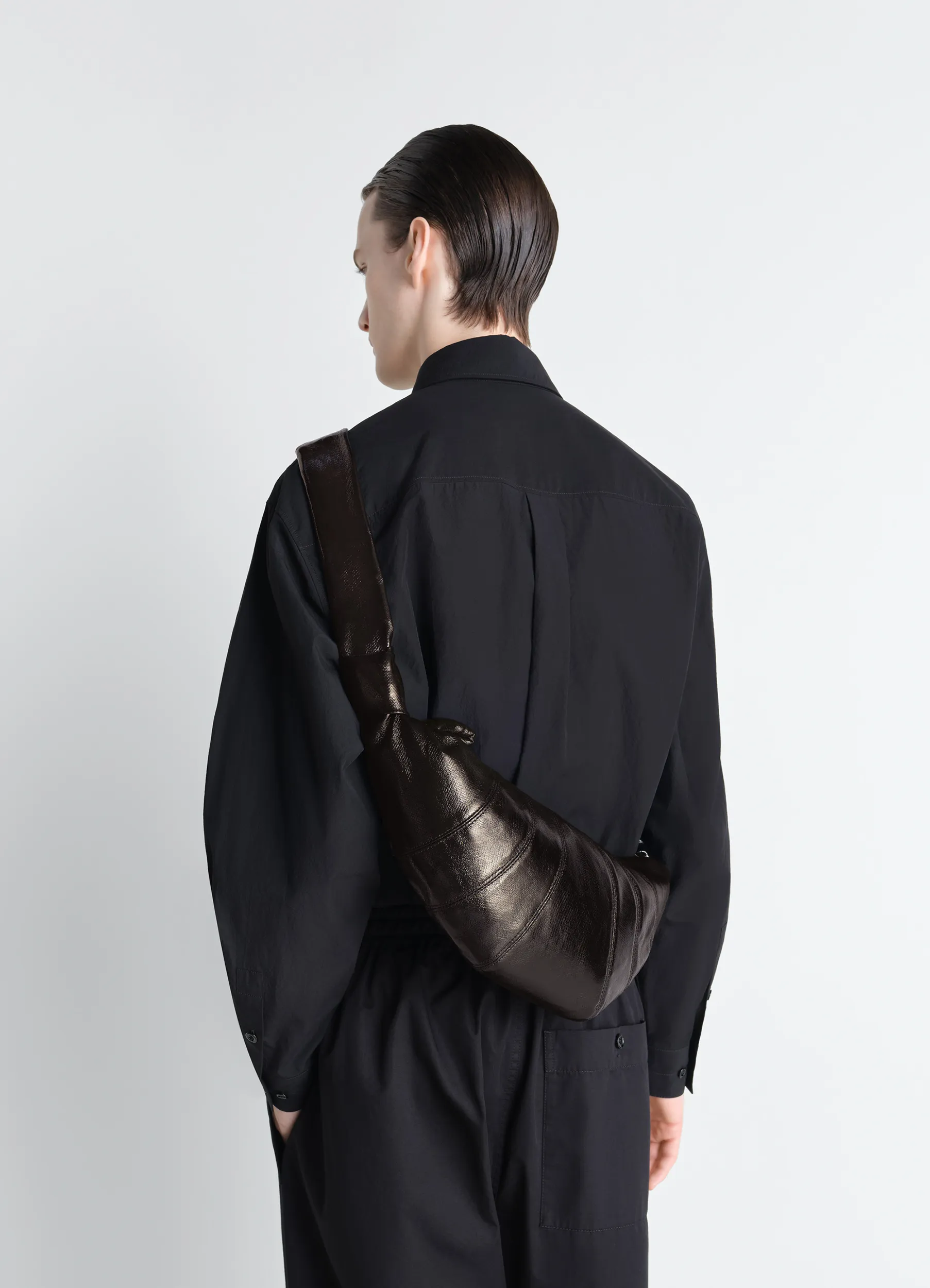 MEDIUM CROISSANT BAG IN COATED COTTON - Image 3