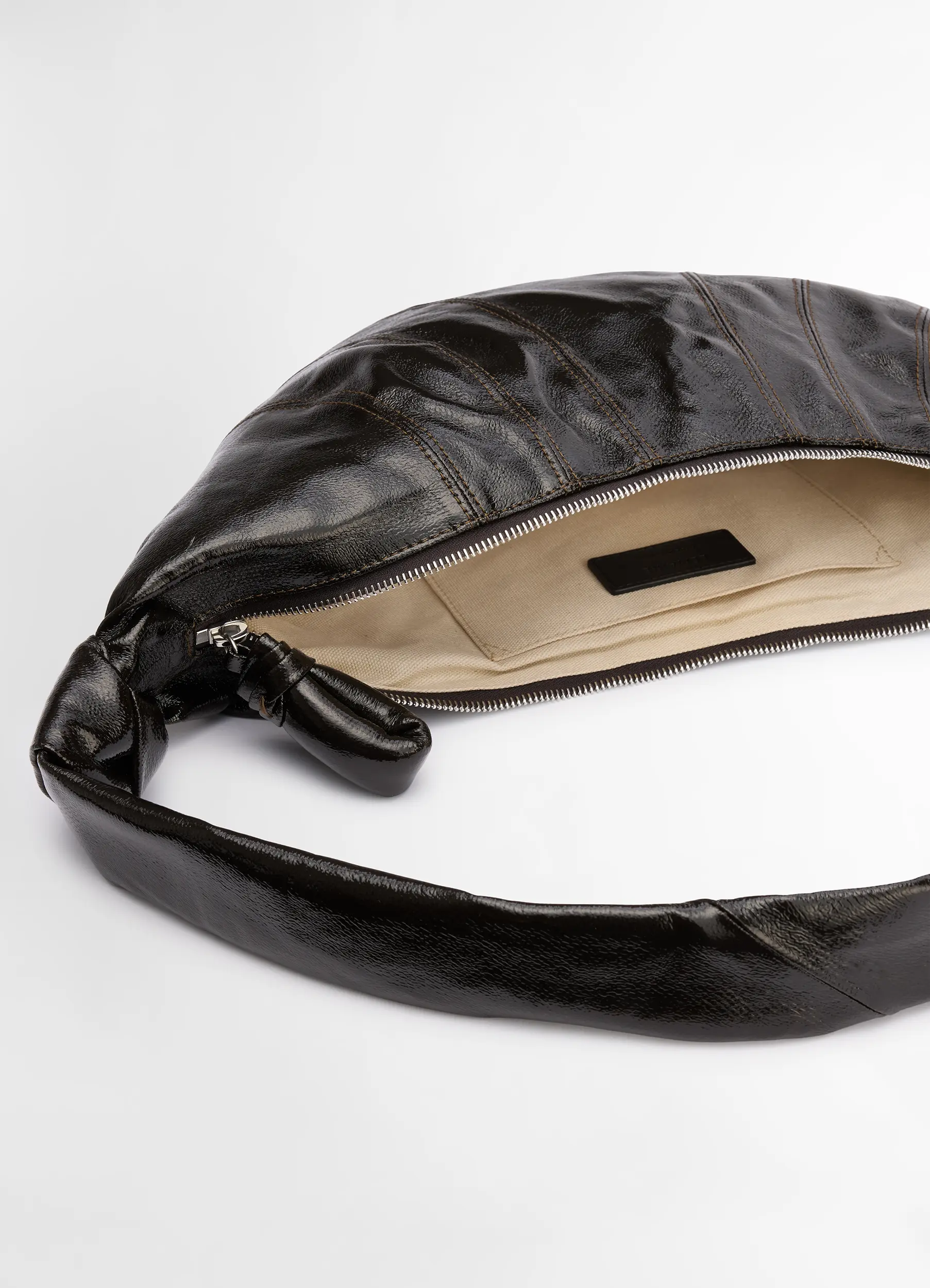 MEDIUM CROISSANT BAG IN COATED COTTON - Image 5