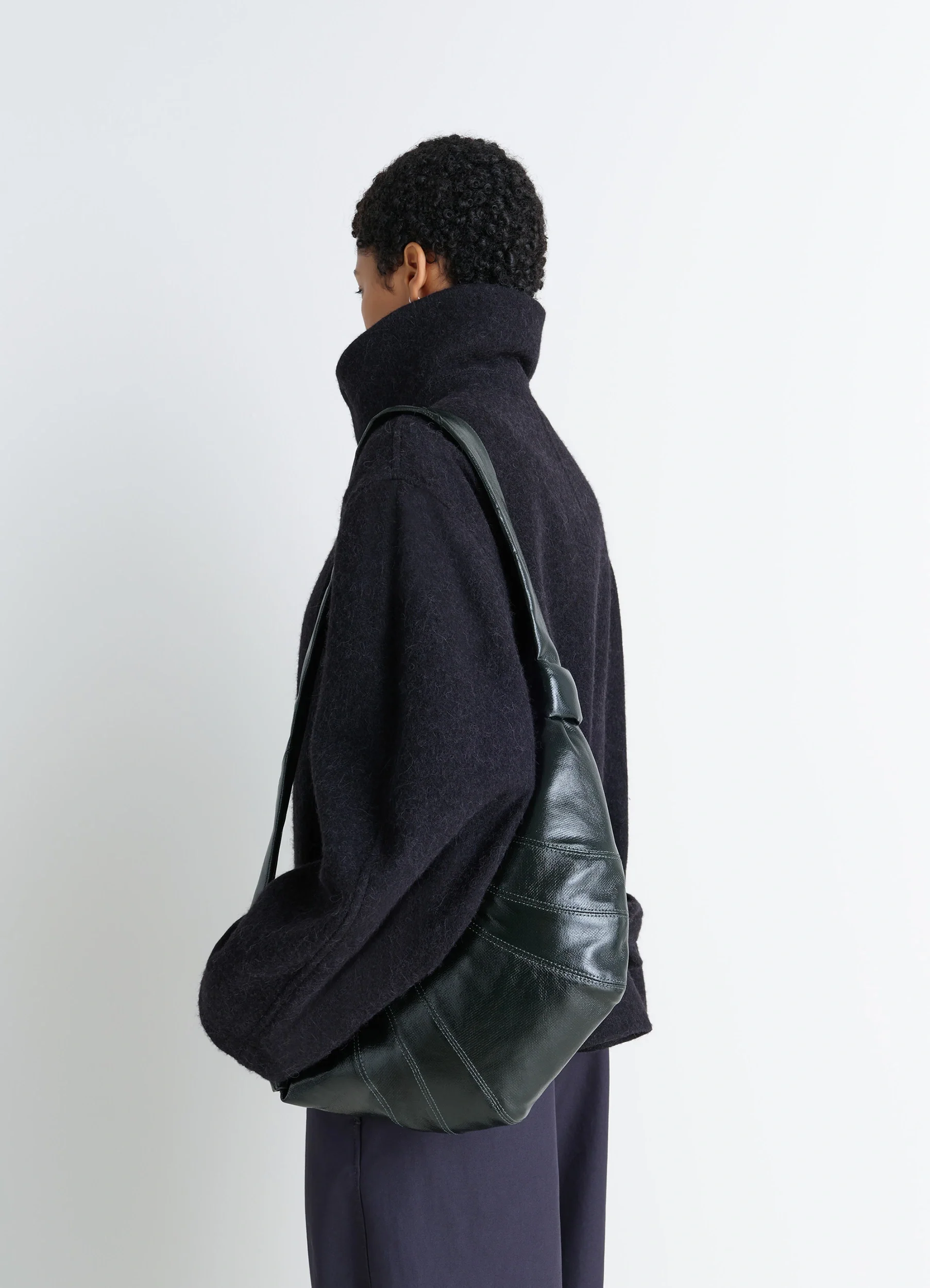 MEDIUM CROISSANT BAG IN COATED COTTON - Image 2