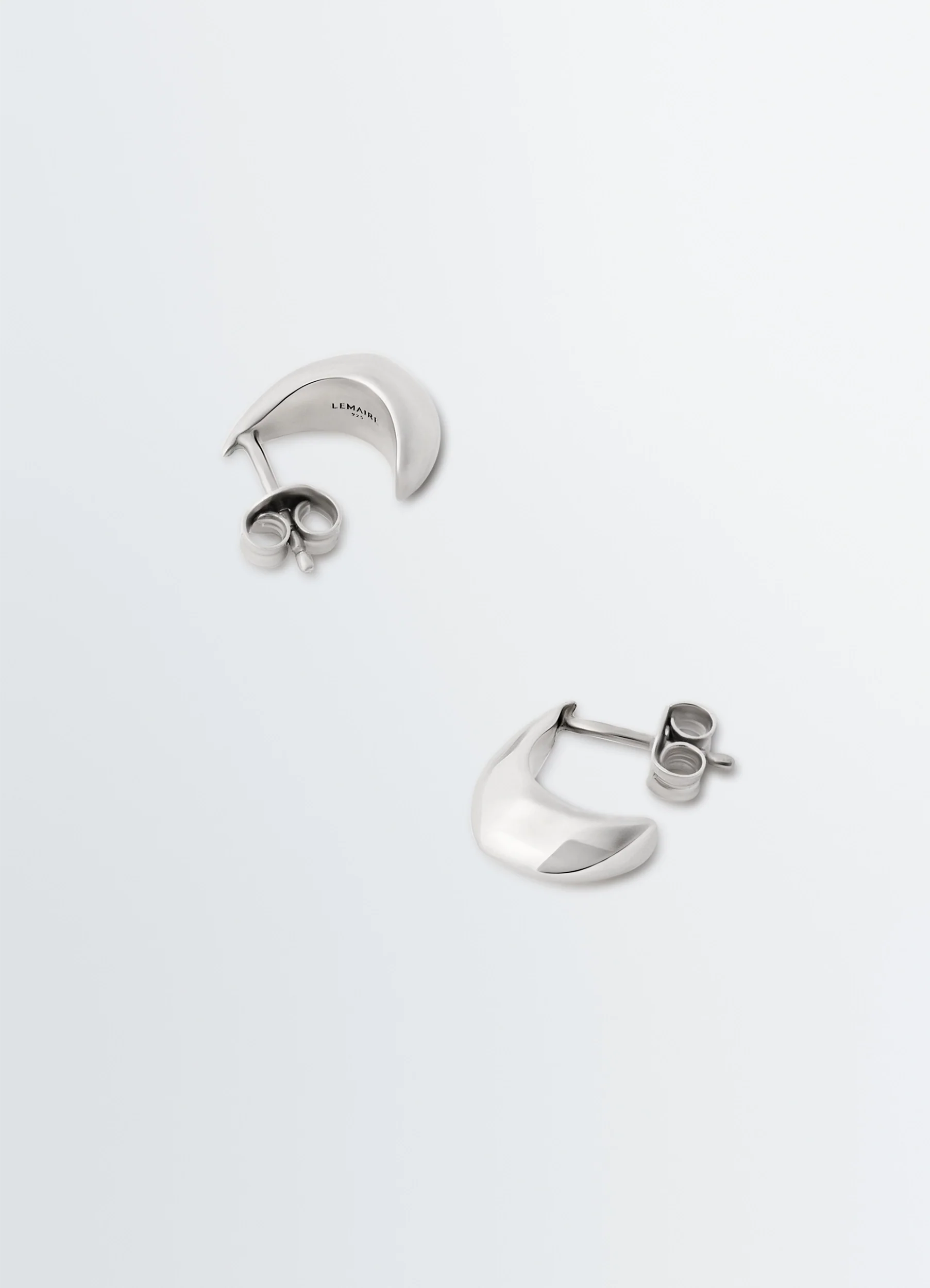 MICRO DROP EARRINGS IN SILVER - Image 3