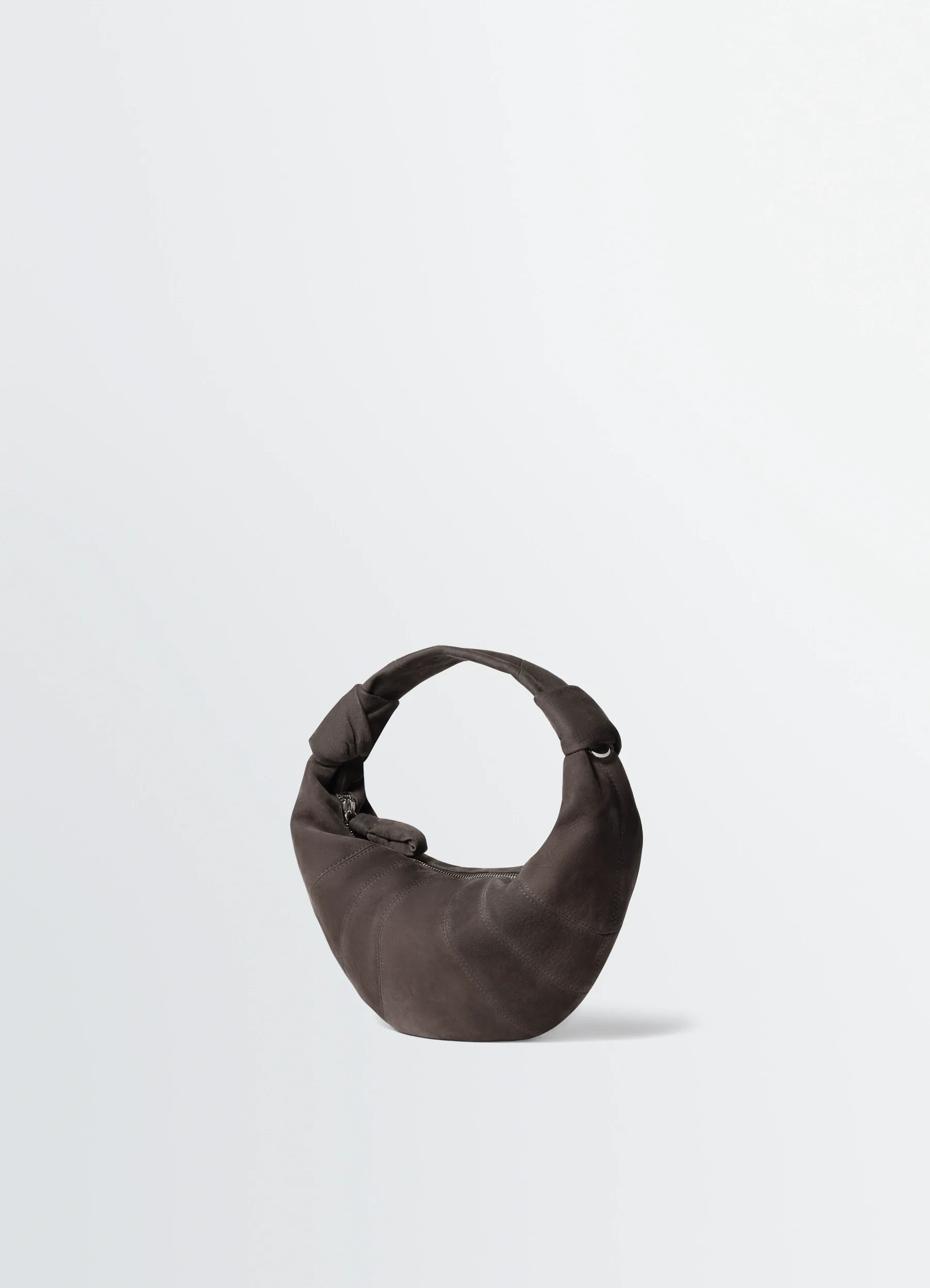 MINI FORTUNE CROISSANT BAG IN ALPACA NUBUCK - Image 3