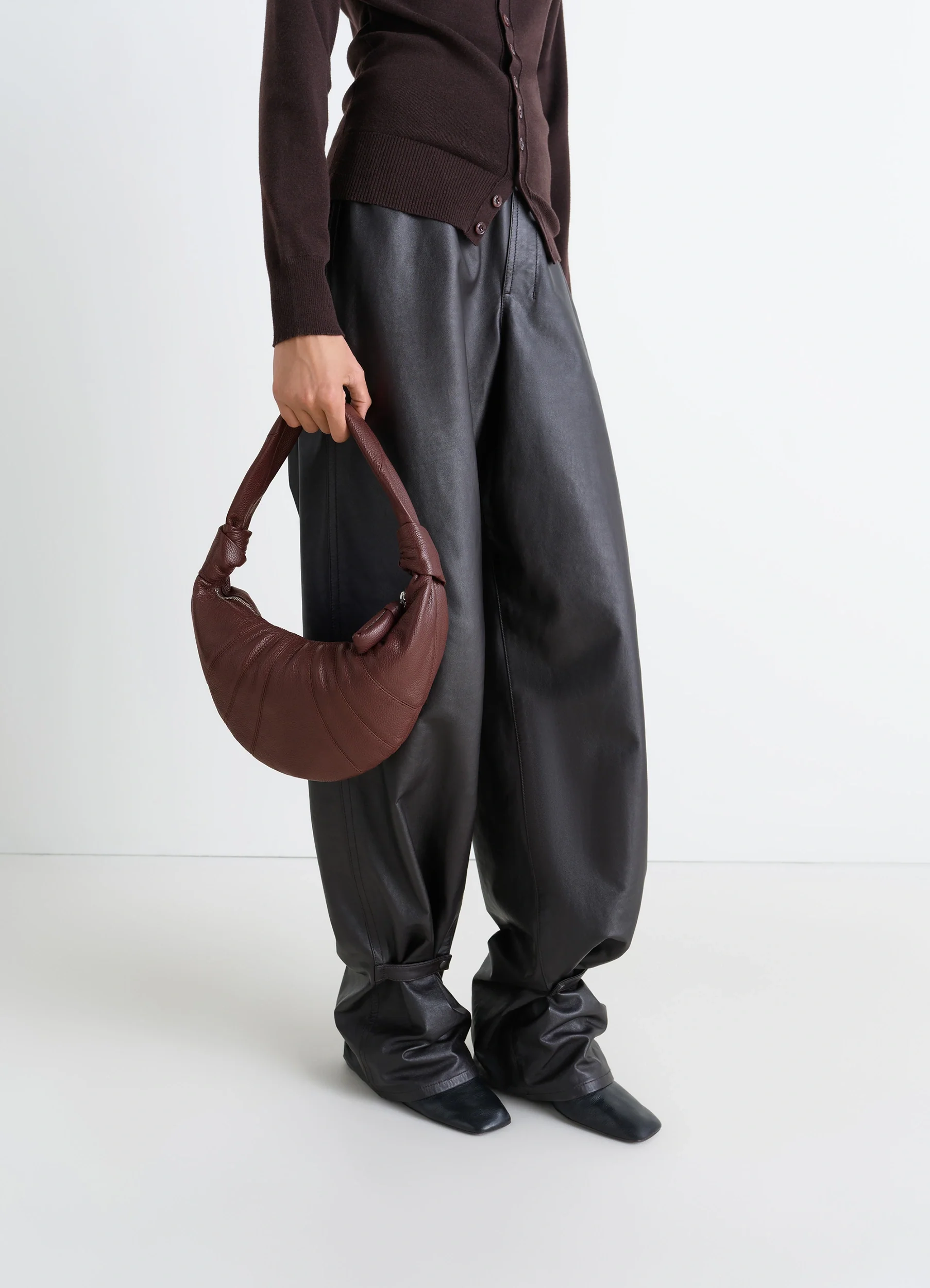 MINI FORTUNE CROISSANT BAG IN LEATHER - Image 2