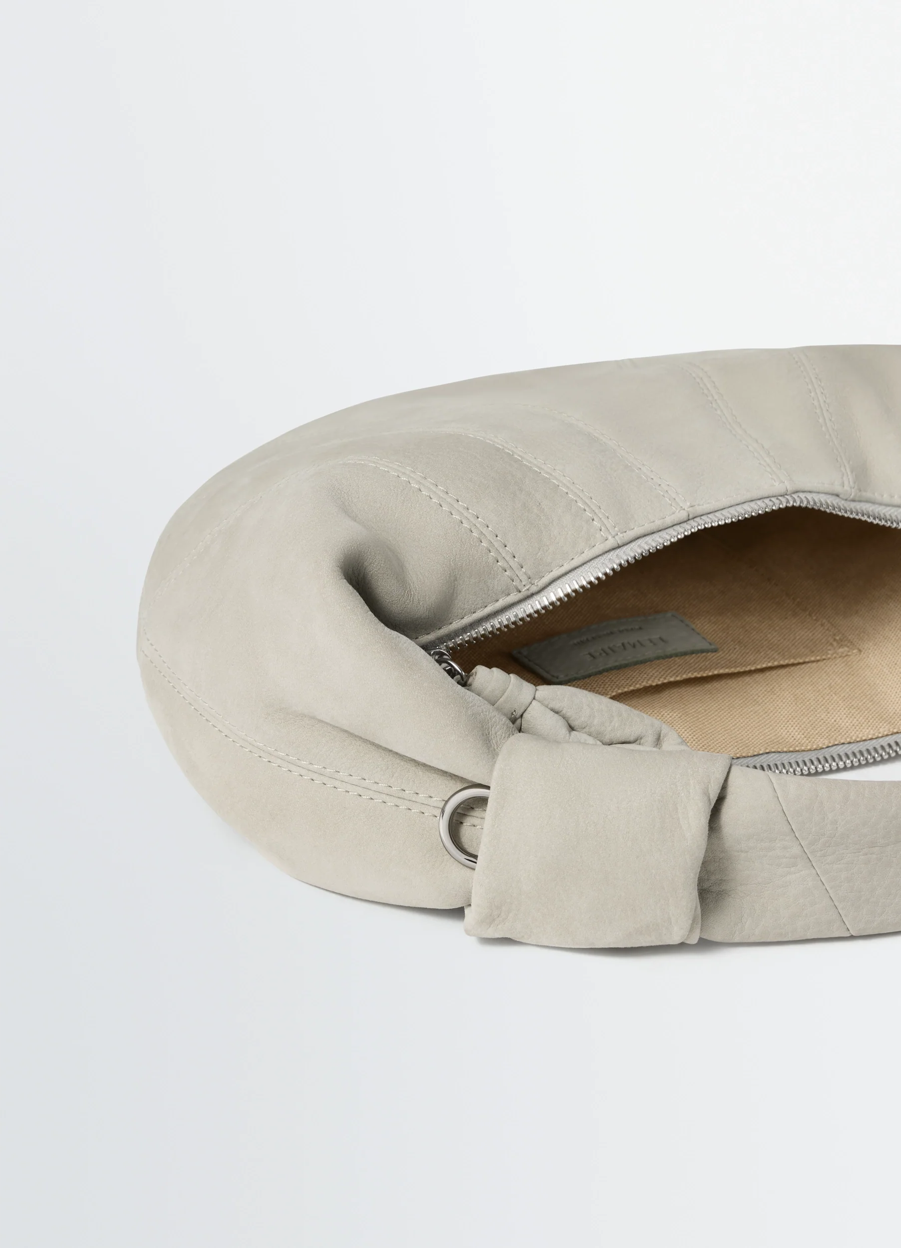 MINI FORTUNE CROISSANT BAG IN ALPACA NUBUCK - Image 4