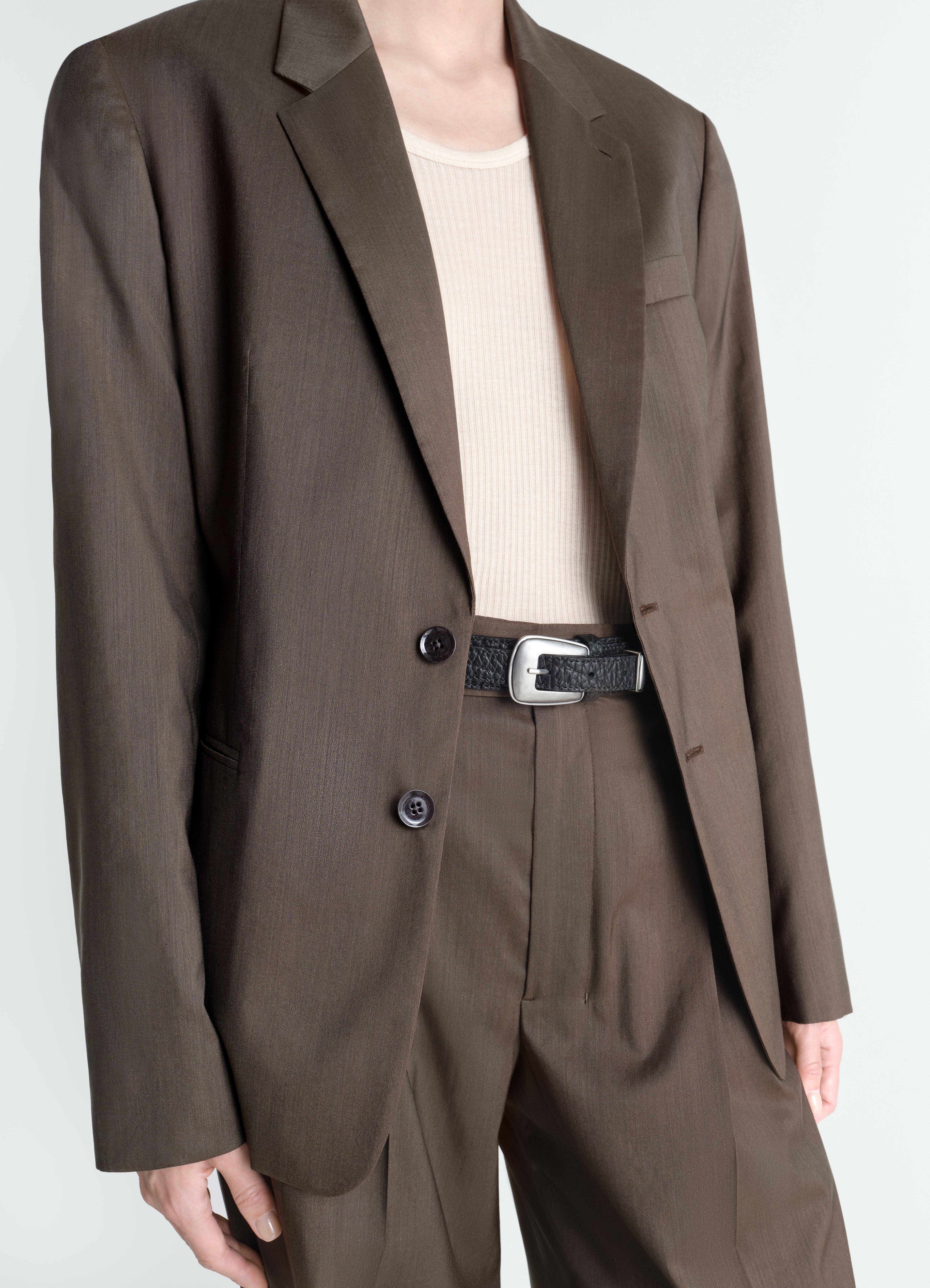 MINIMAL WESTERN BELT IN LEATHER - Image 3