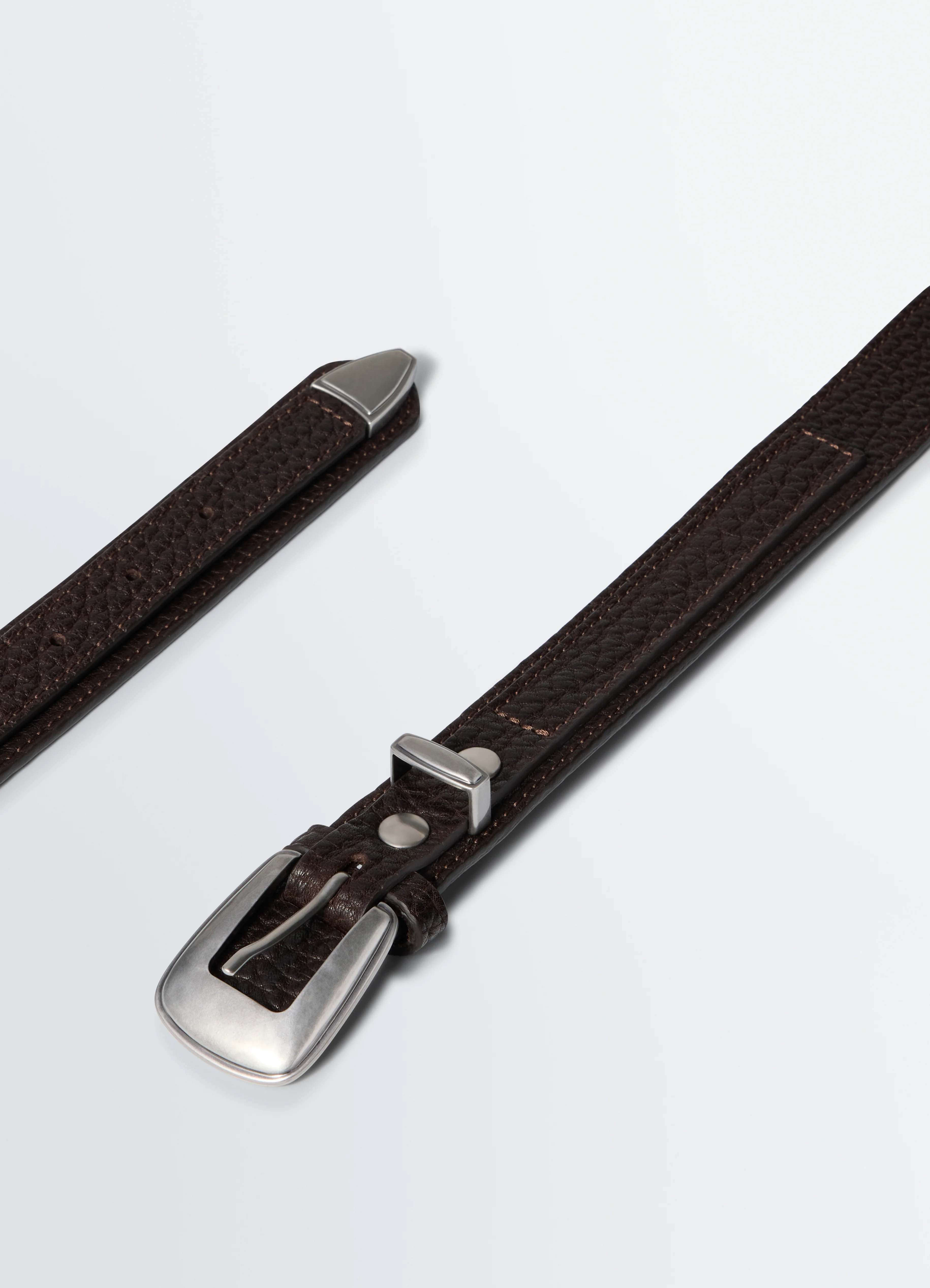 MINIMAL WESTERN BELT IN LEATHER - Image 3