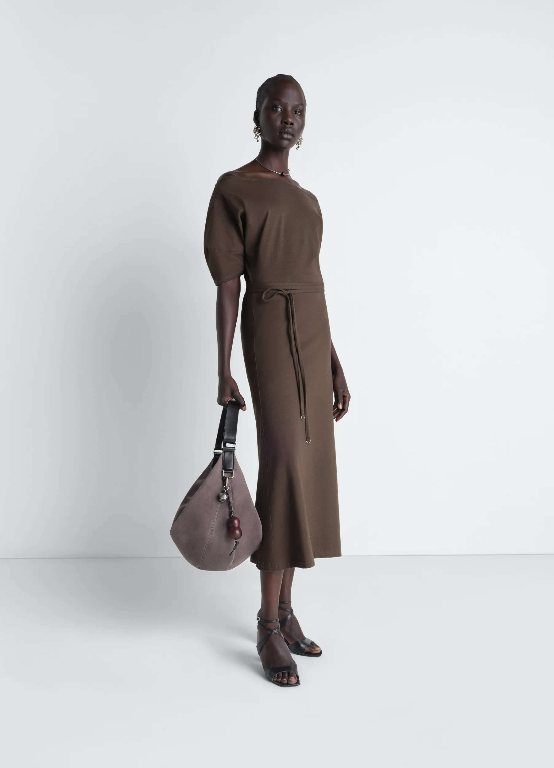 OFF SHOULDER DRESS IN JERSEY - Image 4