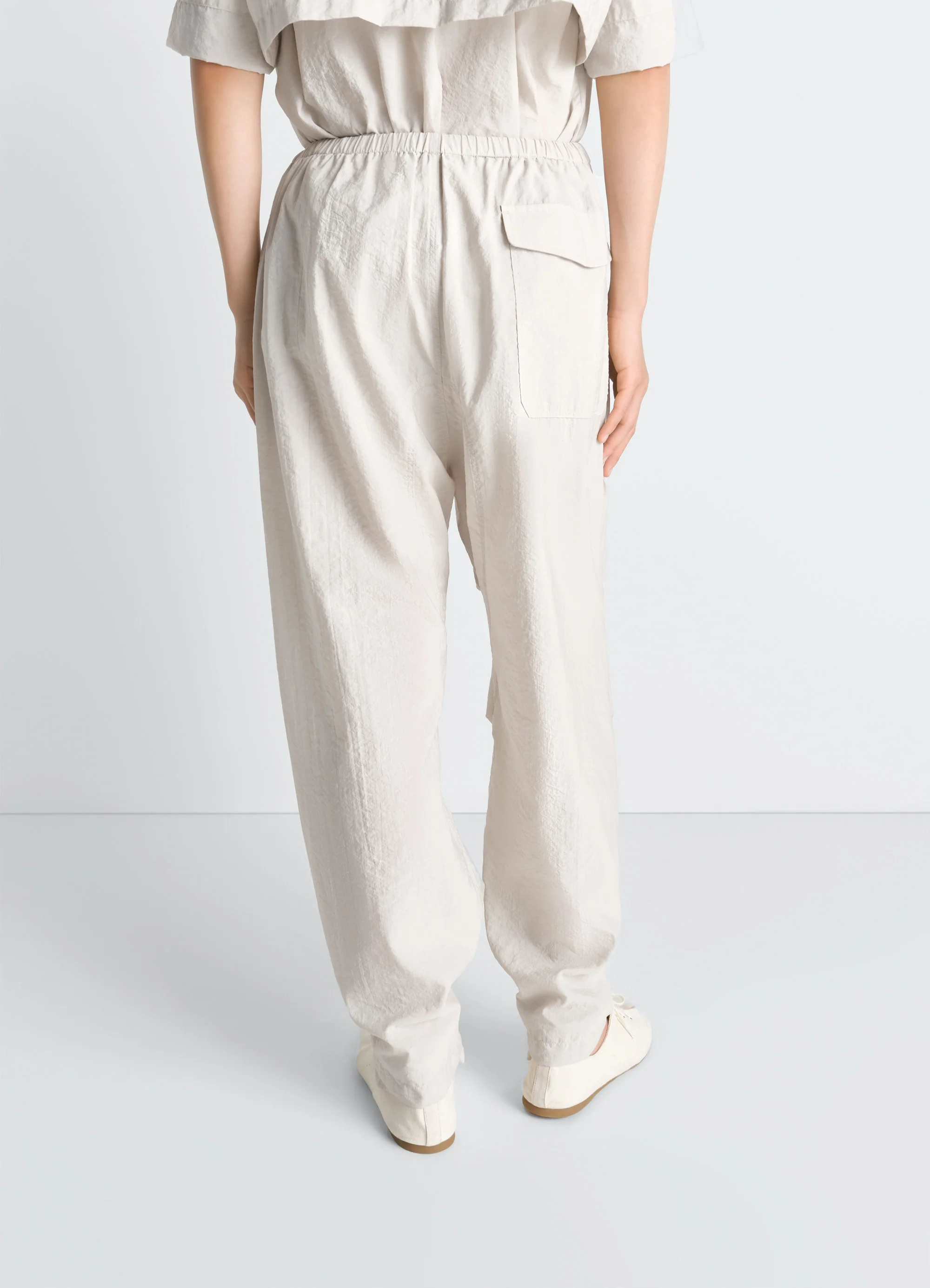 PARACHUTE PANTS IN WASHED TECHNICAL COTTON - Image 5