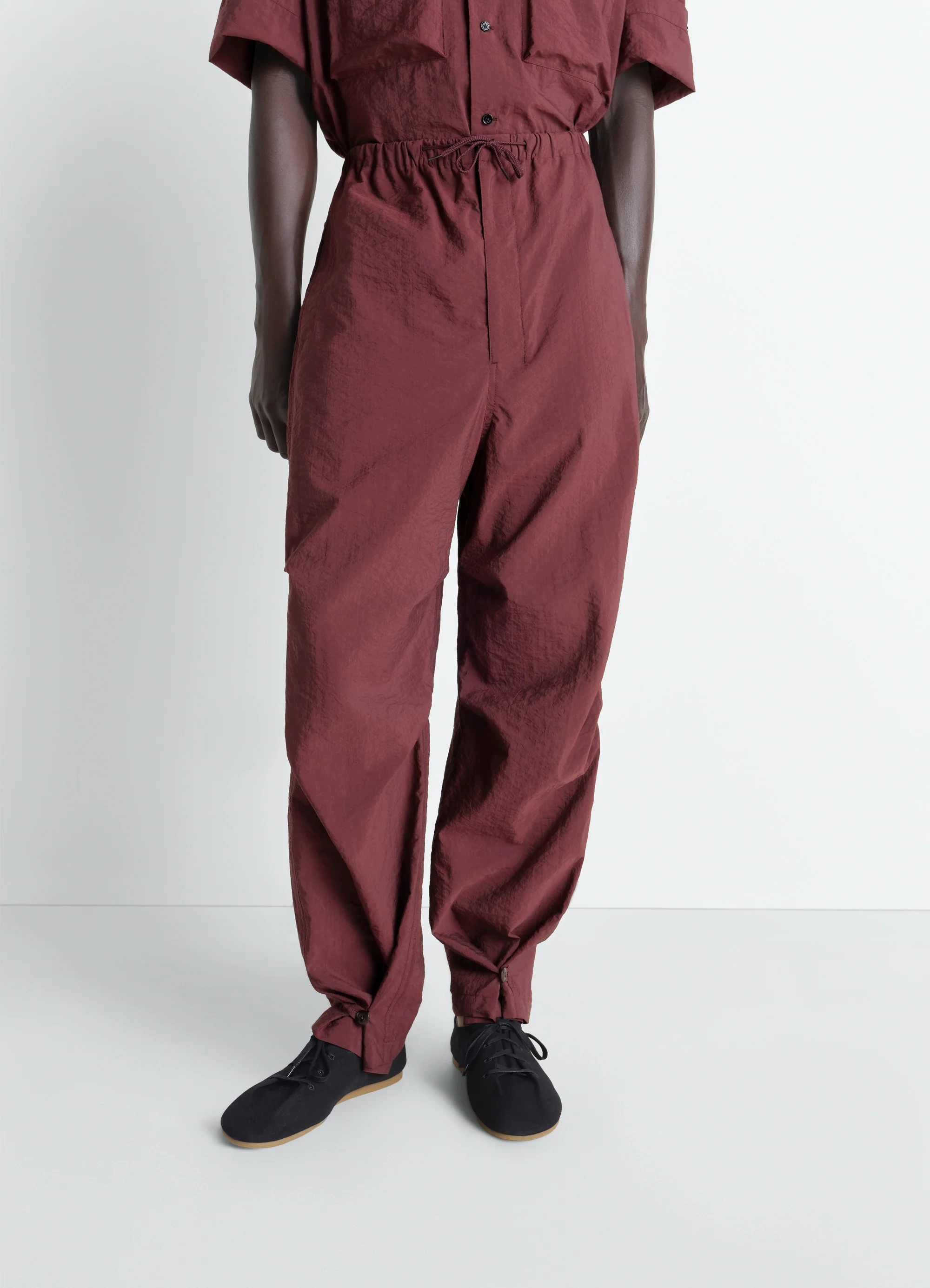 PARACHUTE PANTS IN WASHED TECHNICAL COTTON - Image 2