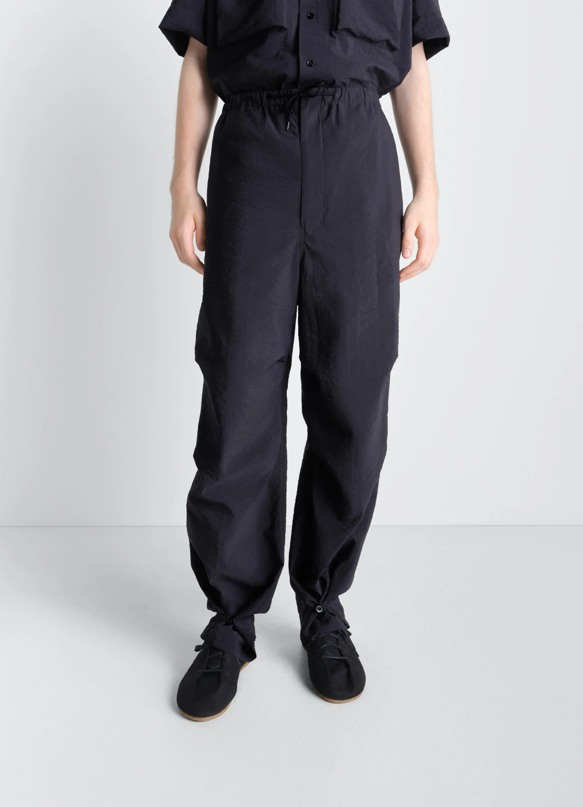 PARACHUTE PANTS IN WASHED TECHNICAL COTTON - Image 2