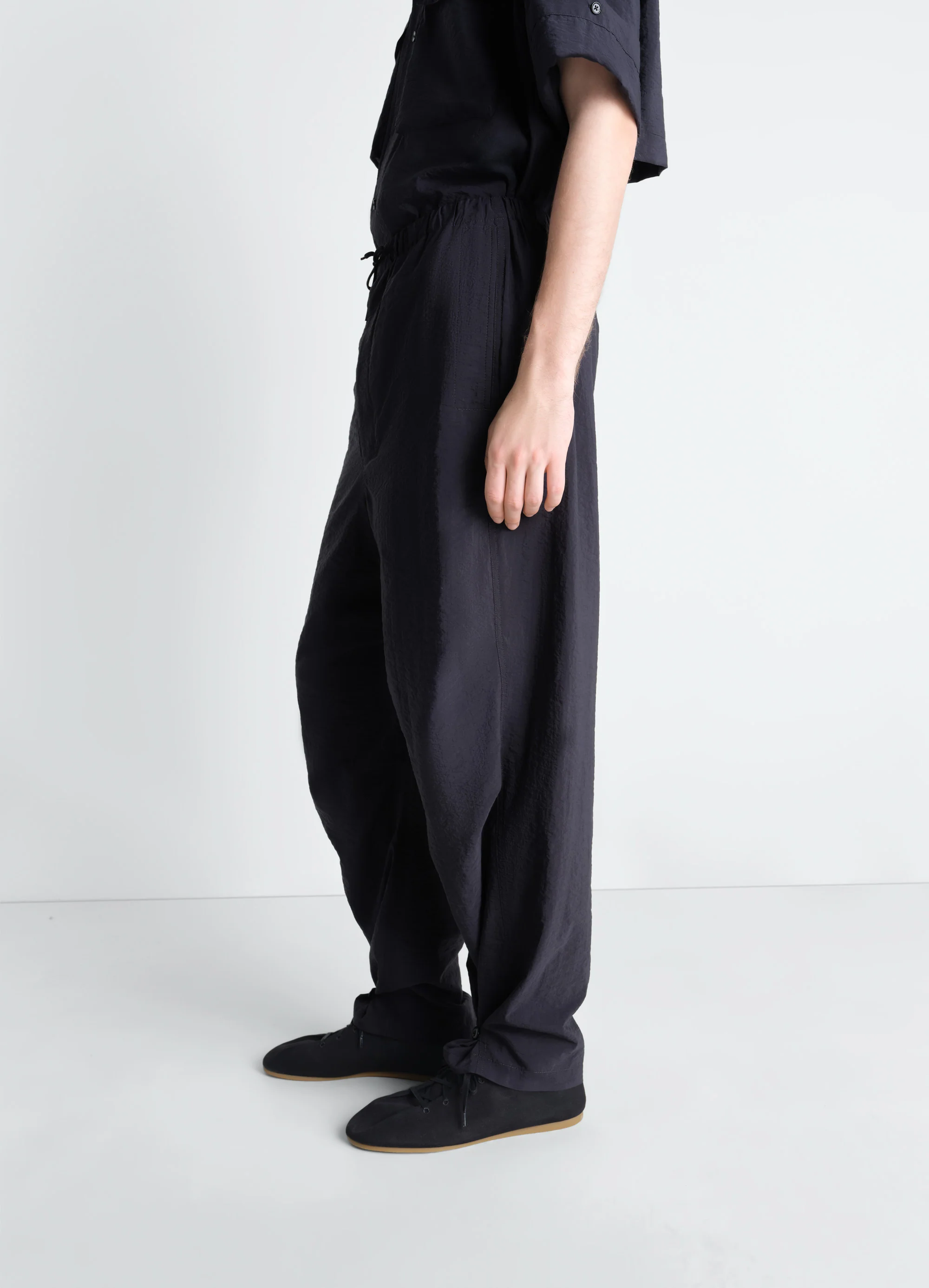 PARACHUTE PANTS IN WASHED TECHNICAL COTTON - Image 3