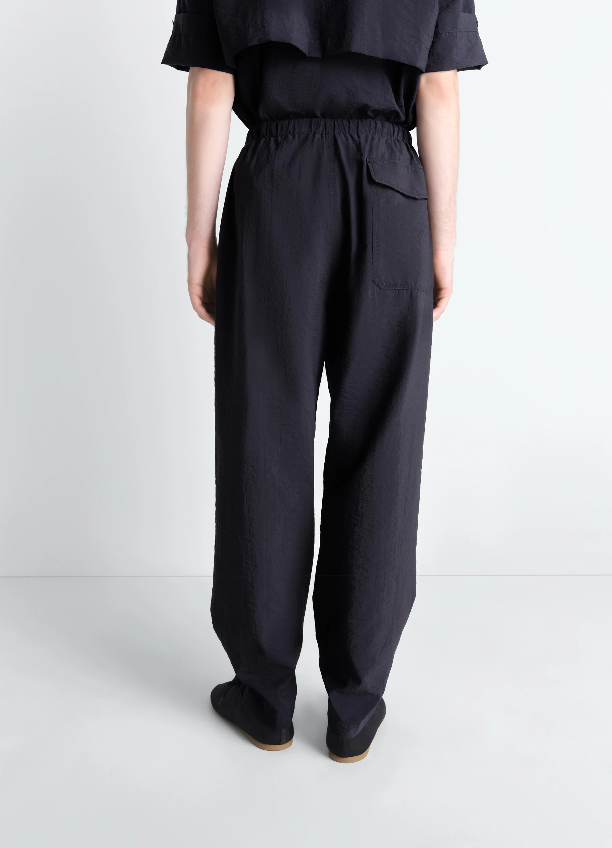 PARACHUTE PANTS IN WASHED TECHNICAL COTTON - Image 5