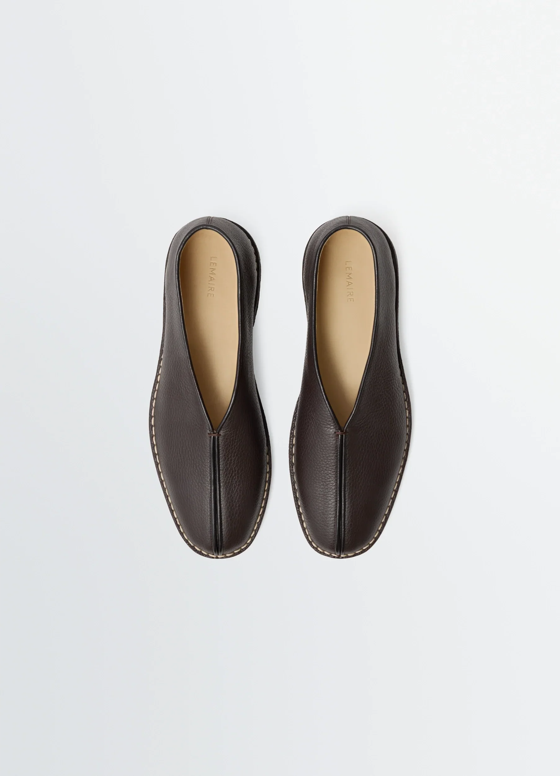 PIPED CREPE SLIPPERS IN LEATHER - Image 5