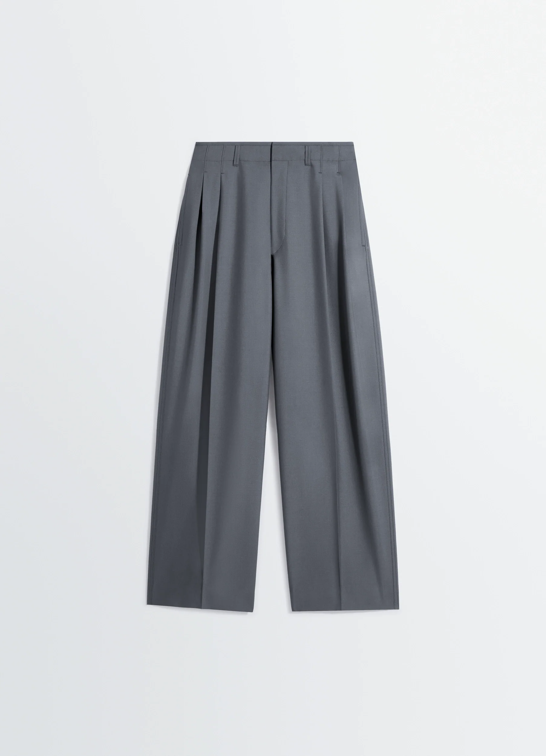 PLEATED TAILORED PANTS IN POLYWOOL - Image 5