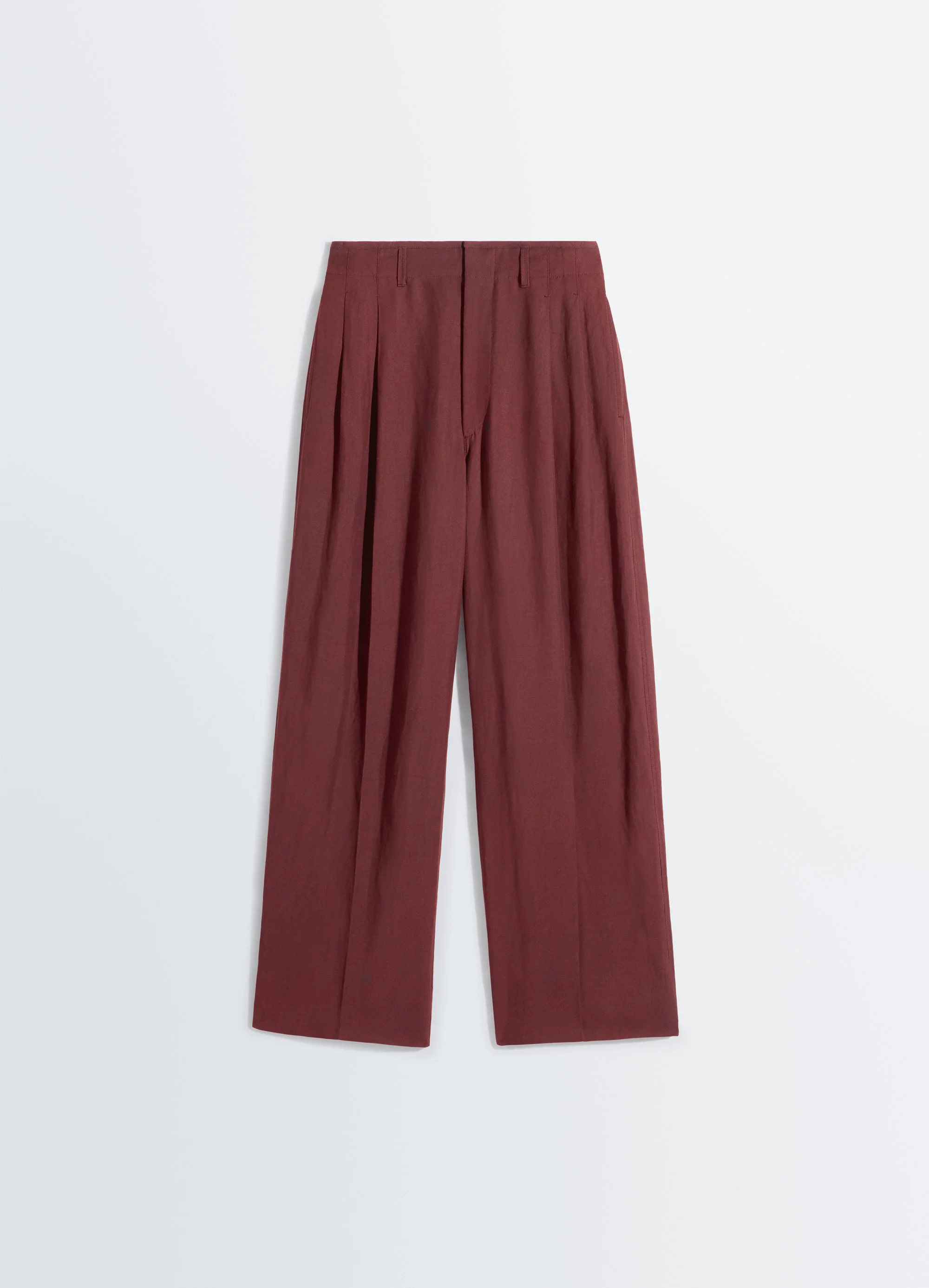 PLEATED TAILORED PANTS IN VISCOSE LINEN GABARDINE - Image 5