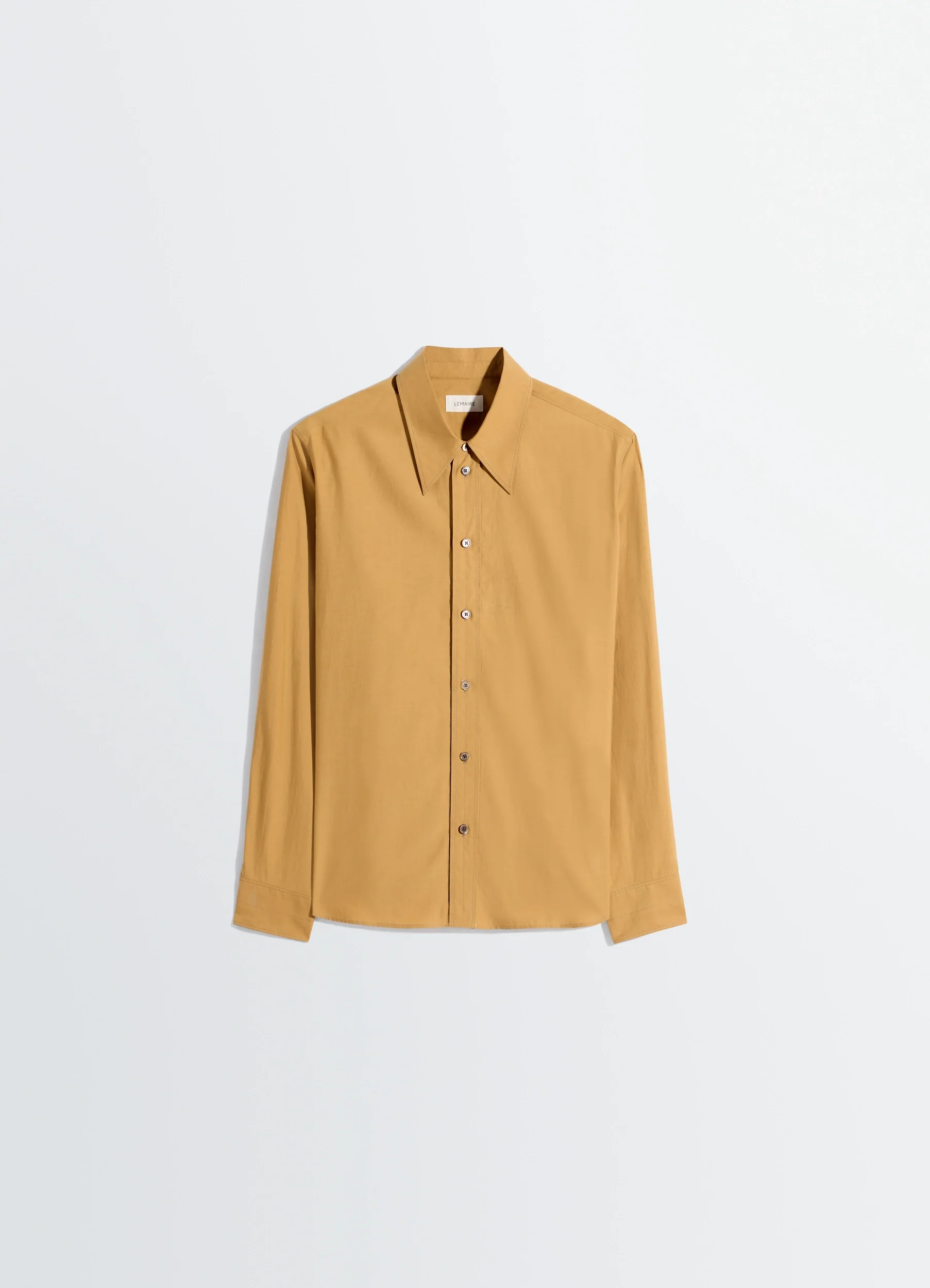 POINTED COLLAR SHIRT IN WASHED COTTON SILK - Image 6