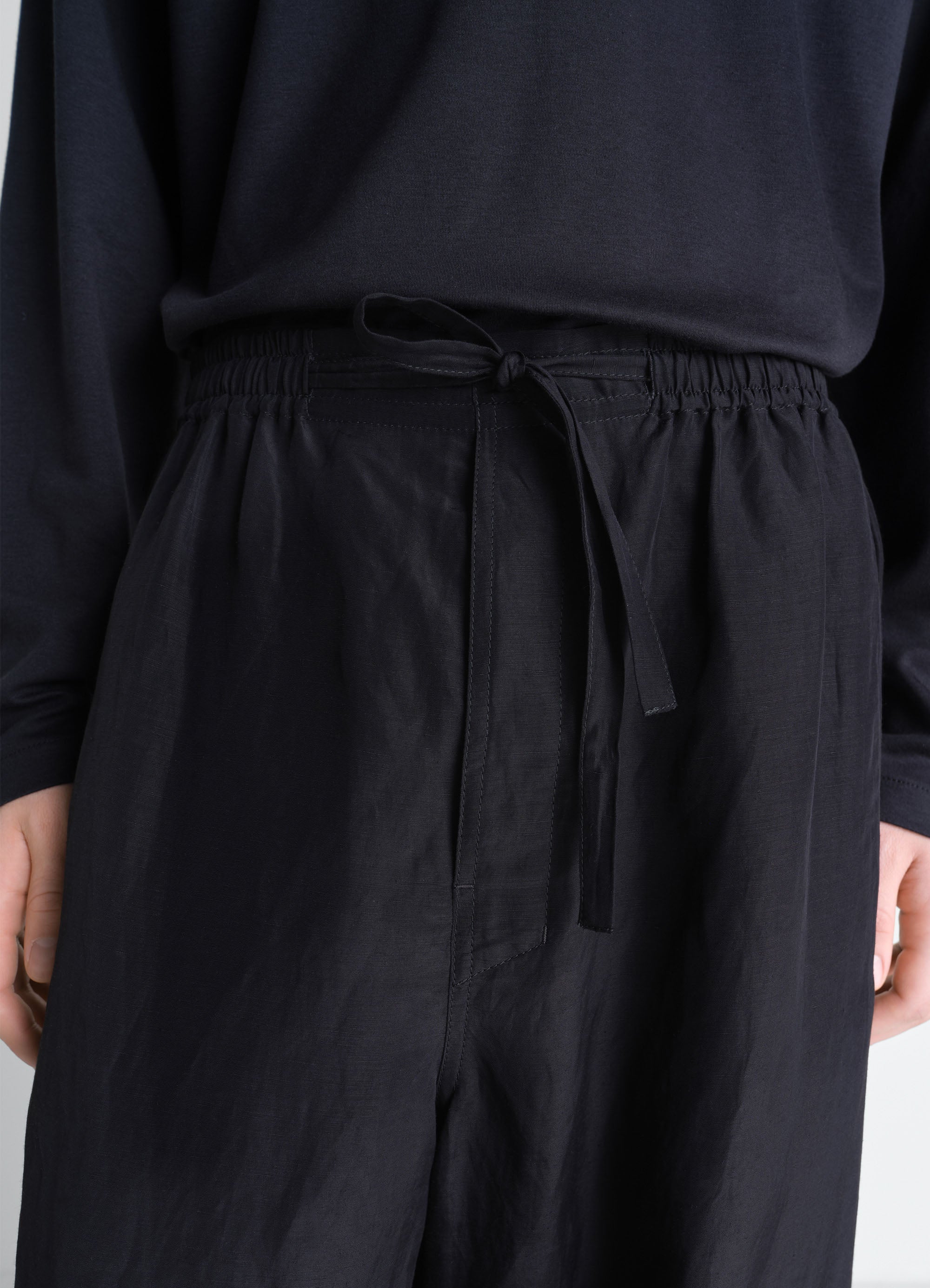 PYJAMA PANTS IN LINEN VISCOSE - Image 3