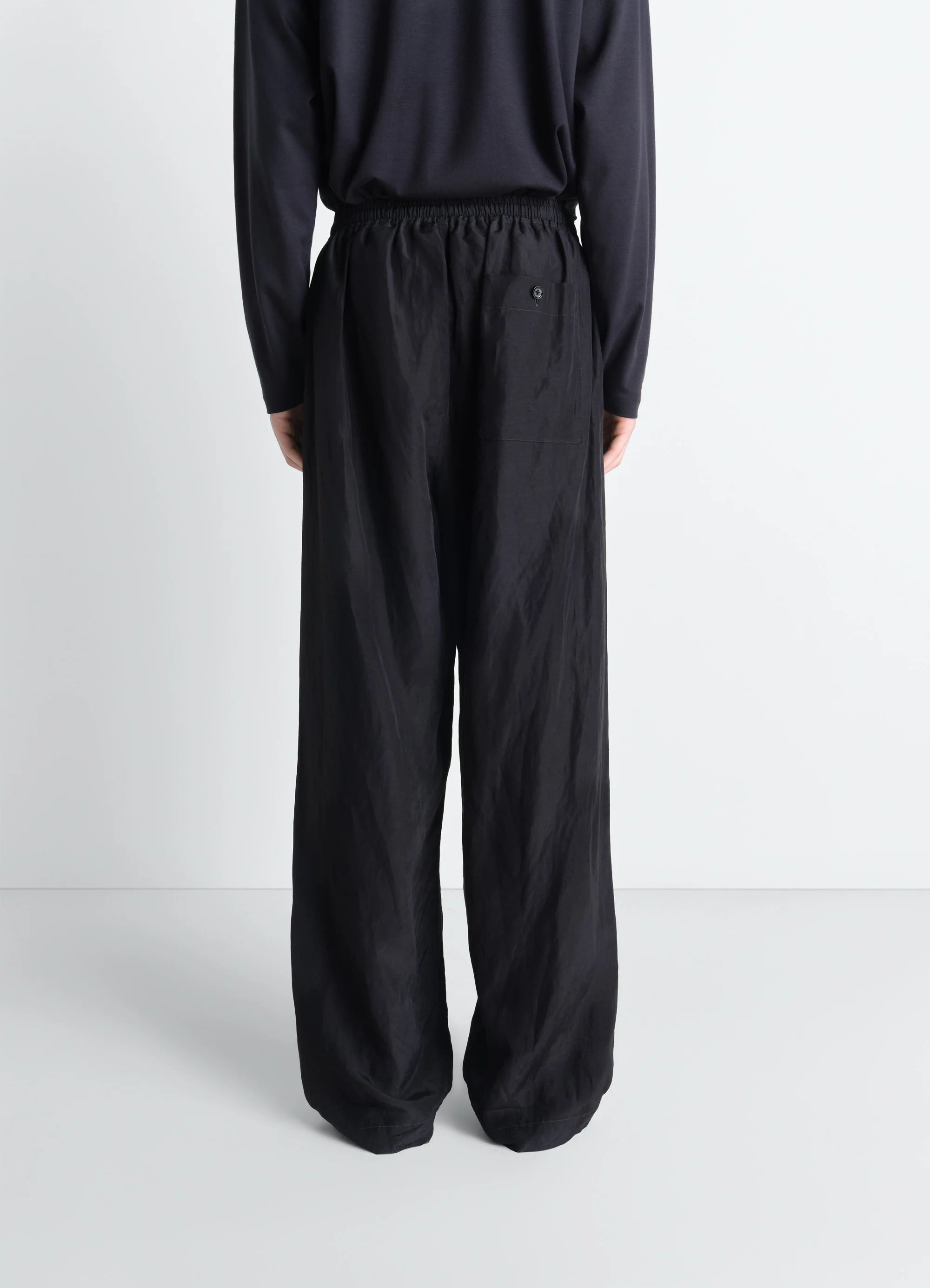 PYJAMA PANTS IN LINEN VISCOSE - Image 4