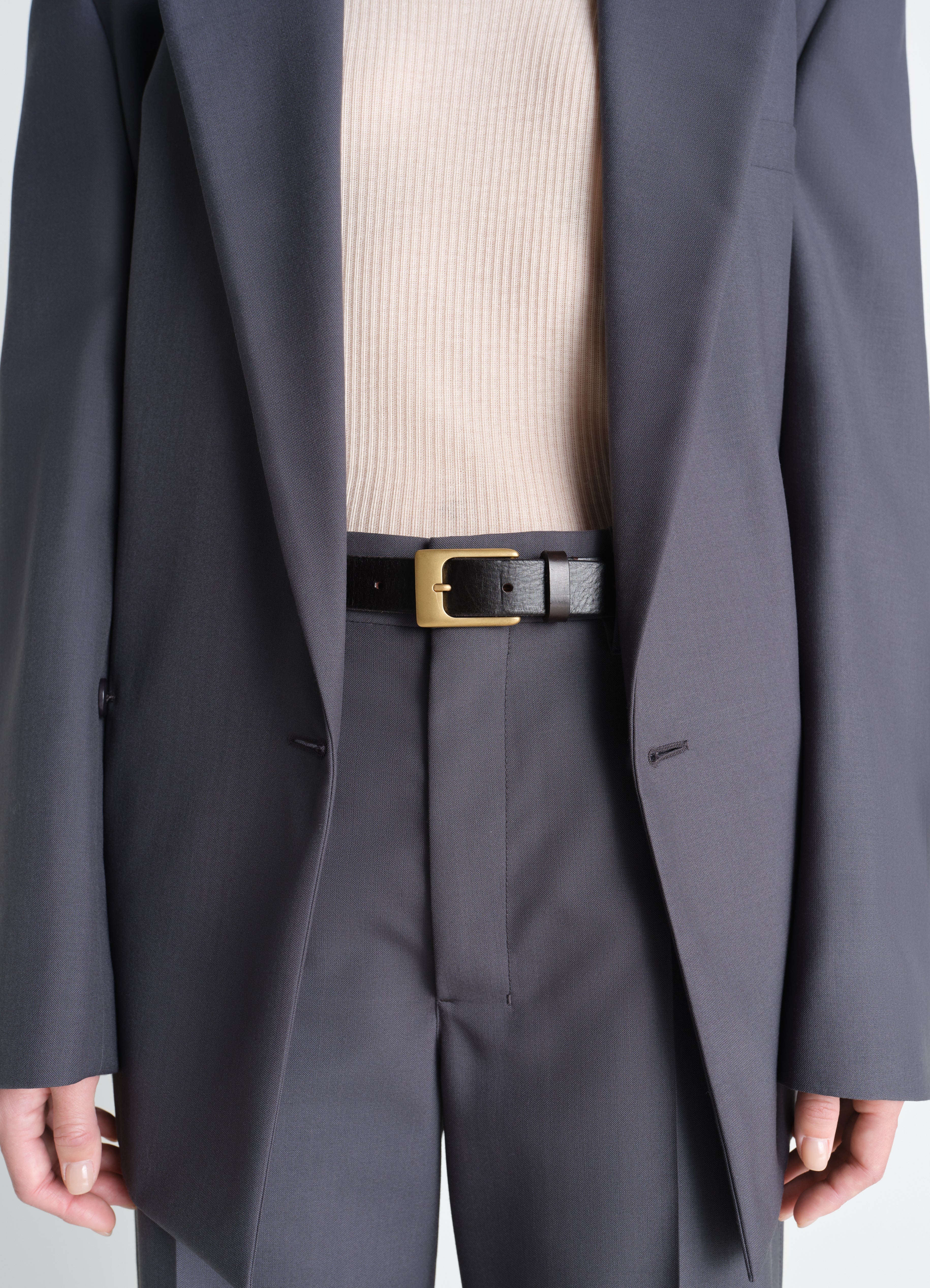 RAIL BELT 25 MM IN LEATHER - Image 3