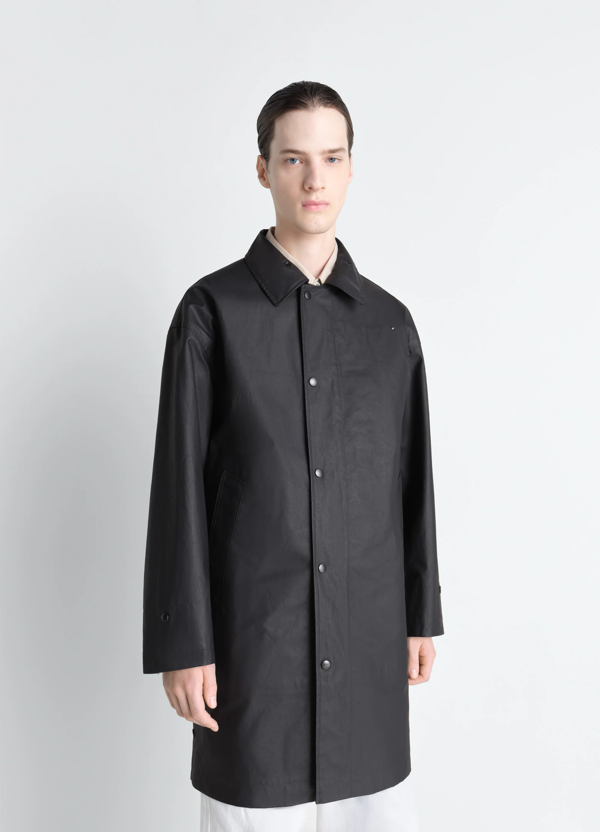 RAINCOAT IN RESINATED COTTON - Image 3