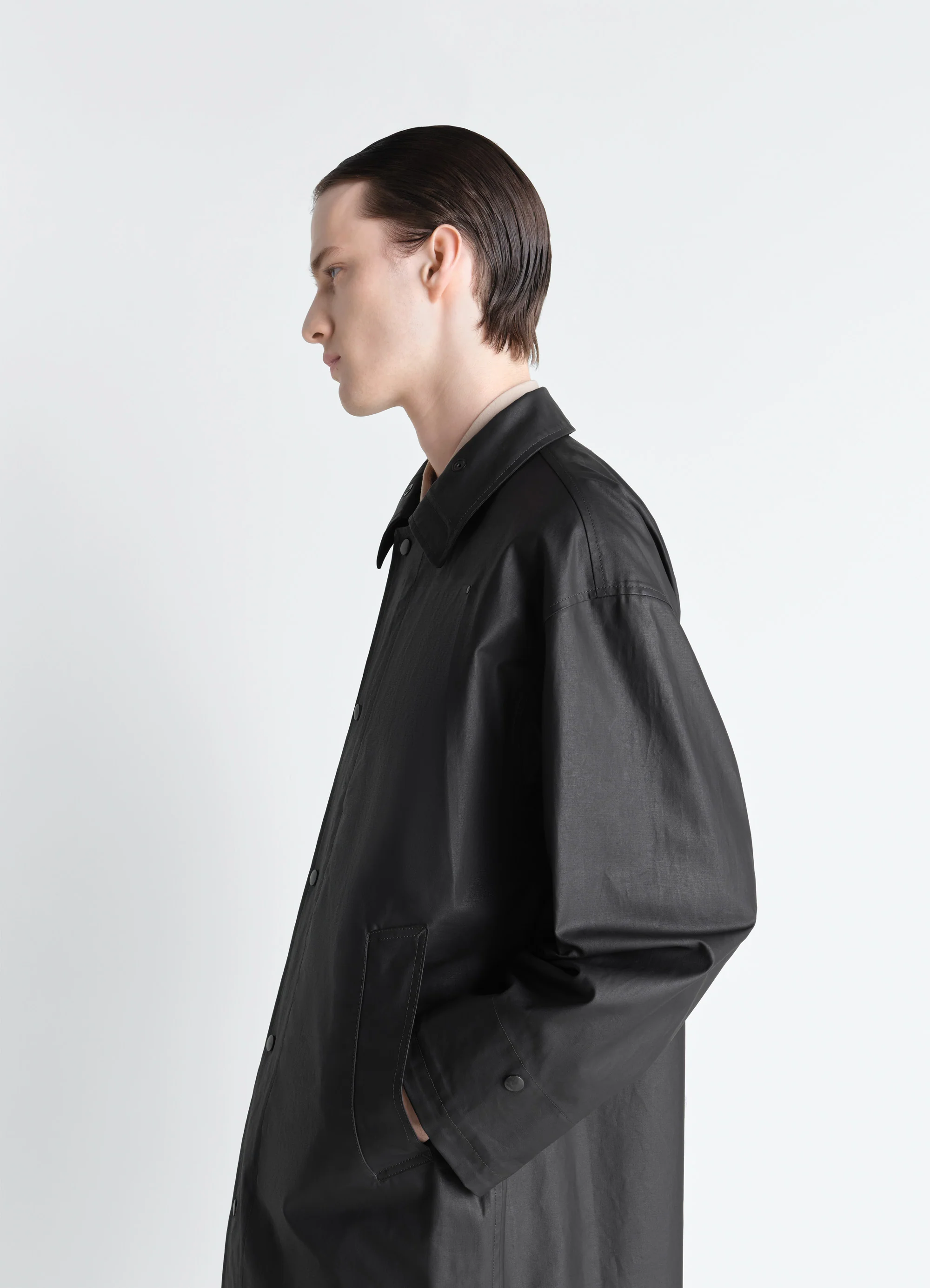 RAINCOAT IN RESINATED COTTON - Image 5