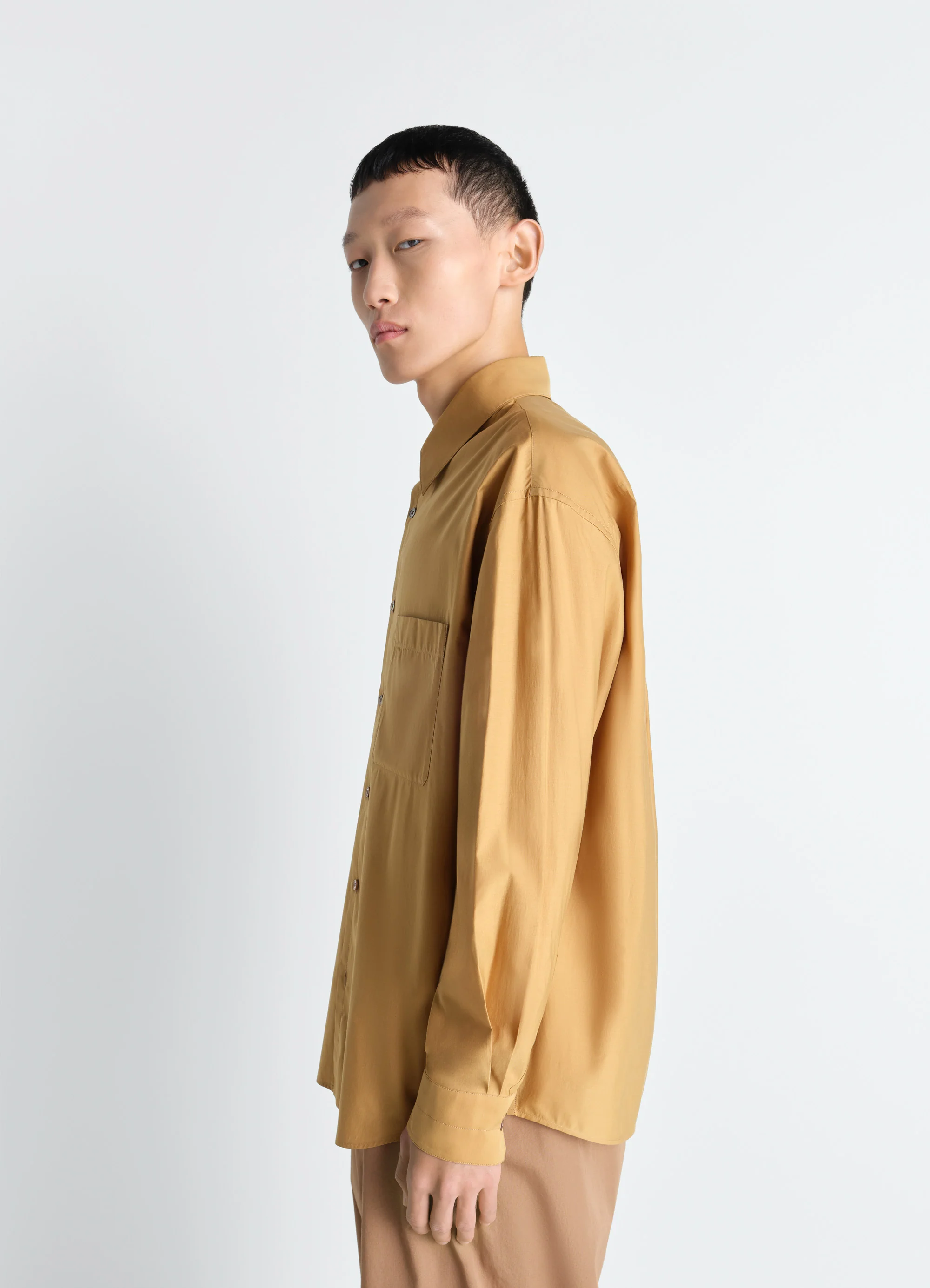 REGULAR SHIRT IN WASHED COTTON SILK - Image 3