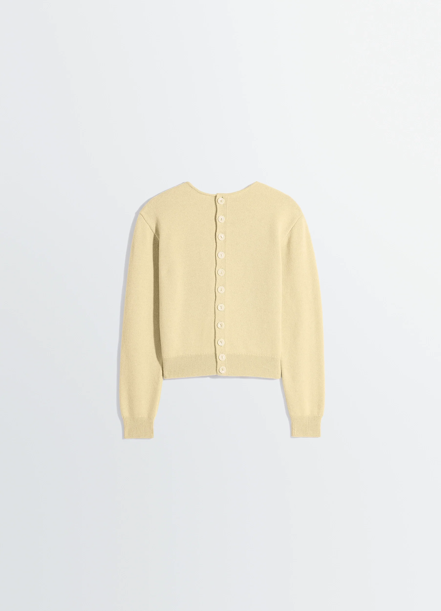 REVERSIBLE BUTTONED SWEATER IN CASHMERE WOOL - Image 6